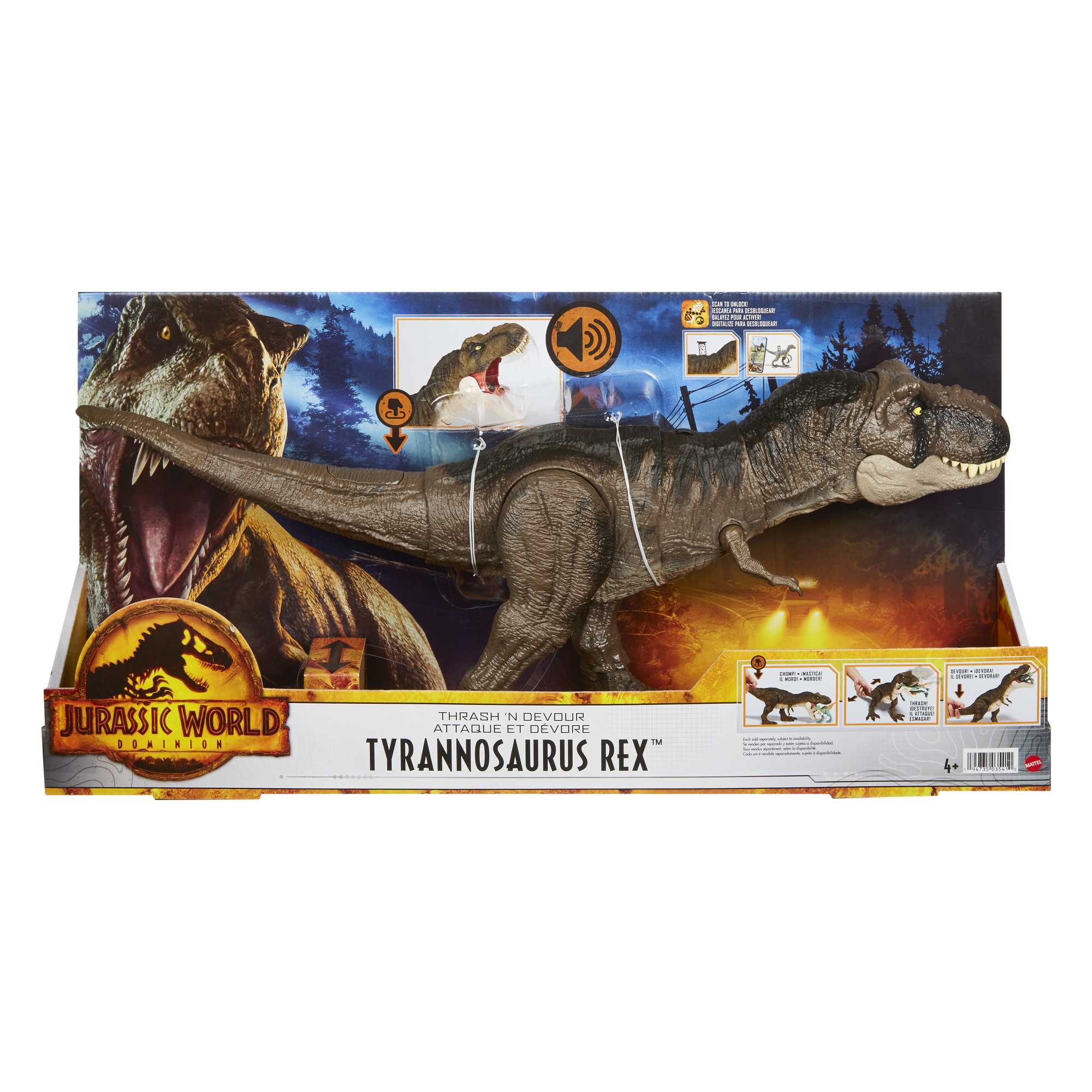 Jurassic World Thrash 'N Devour Tyrannosaurus Rex Figure - Image 6
