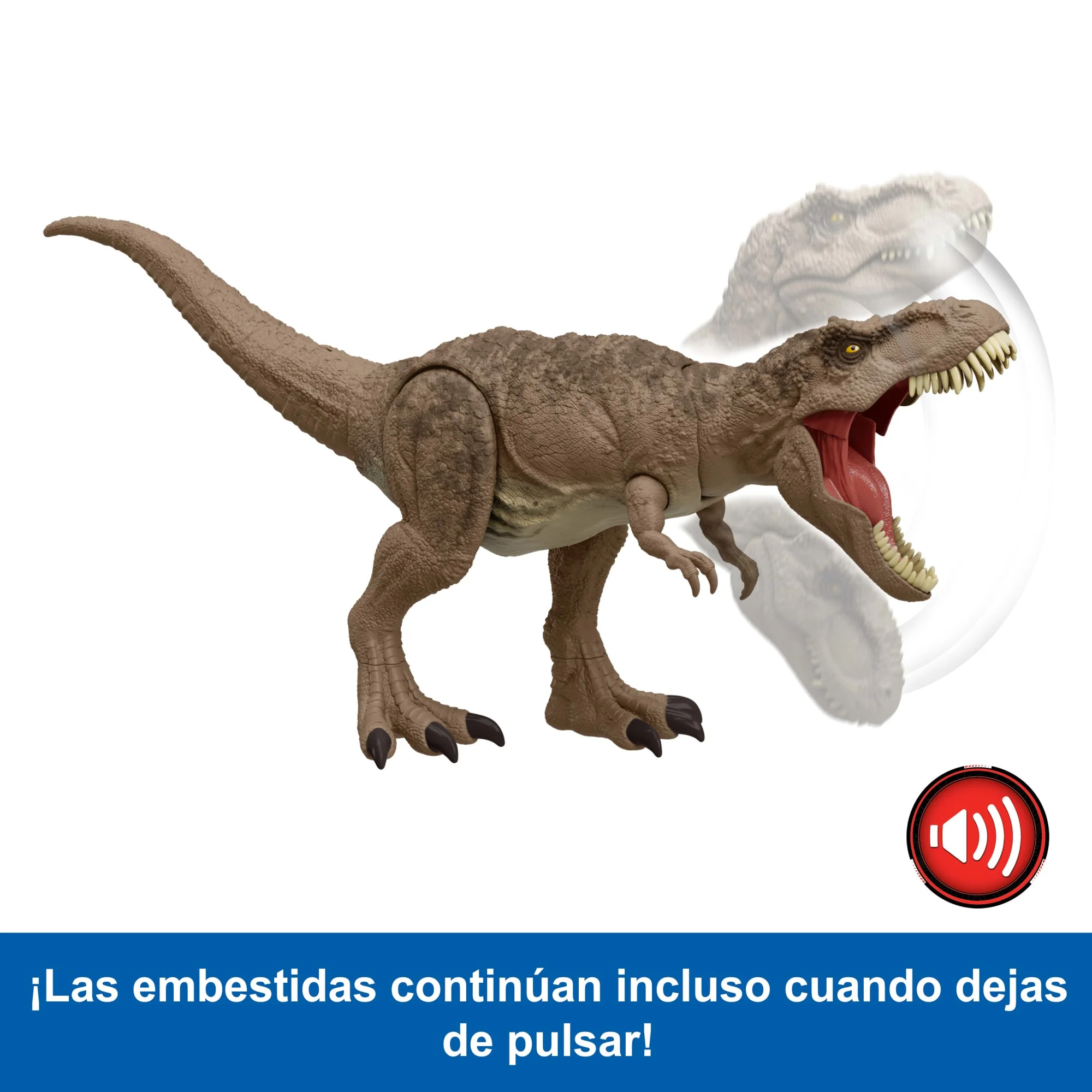 Figura De Acción De Dinosaurio Tiranosaurio Rex Ataque Total De Jurassic World - Image 5