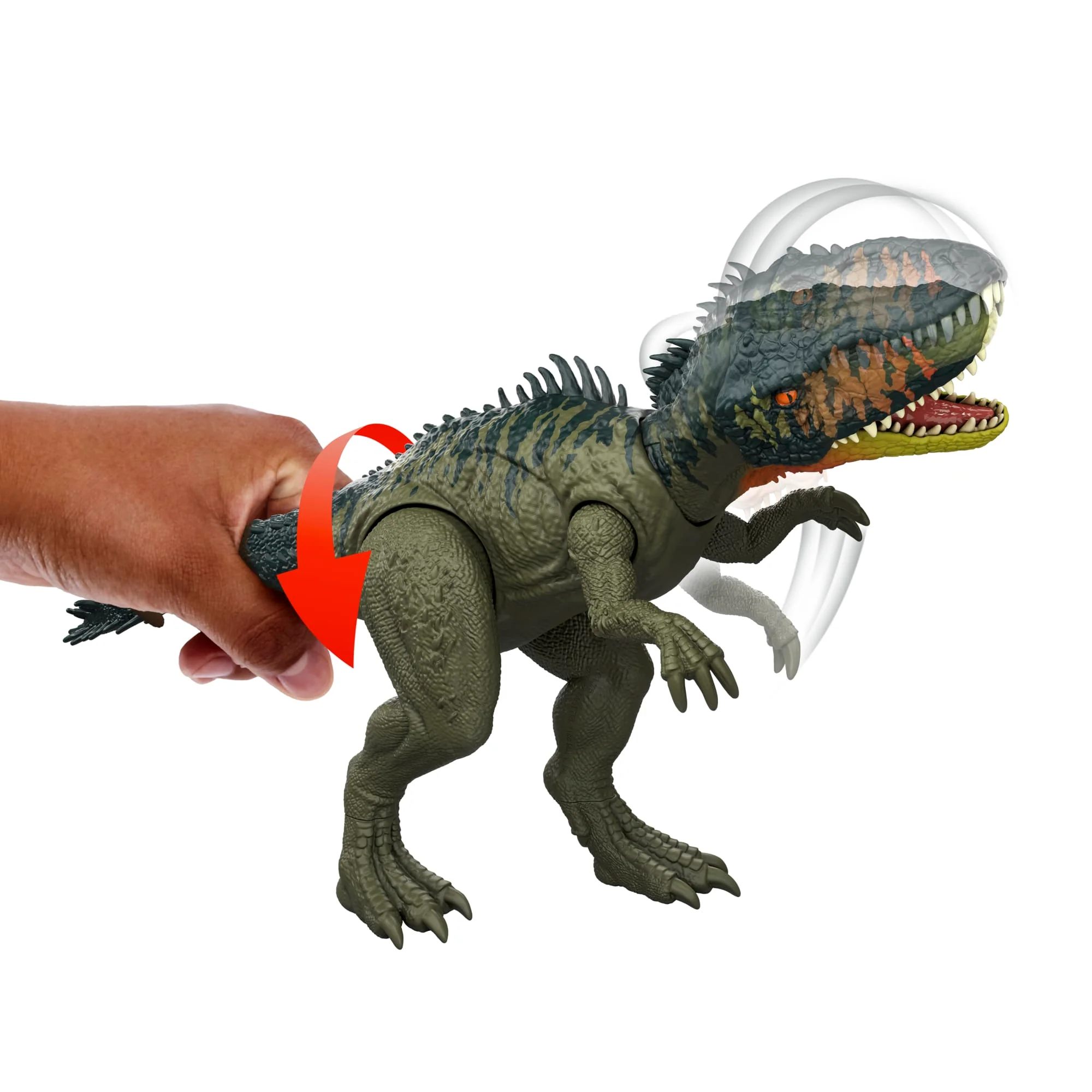 Jurassic World Méga Prédateurs Tyrannotitan Figurine De Dinosaure Avec 2 Coups Dévastateurs Activés Grâce À Sa Queue, Jeu Numérique - Image 3