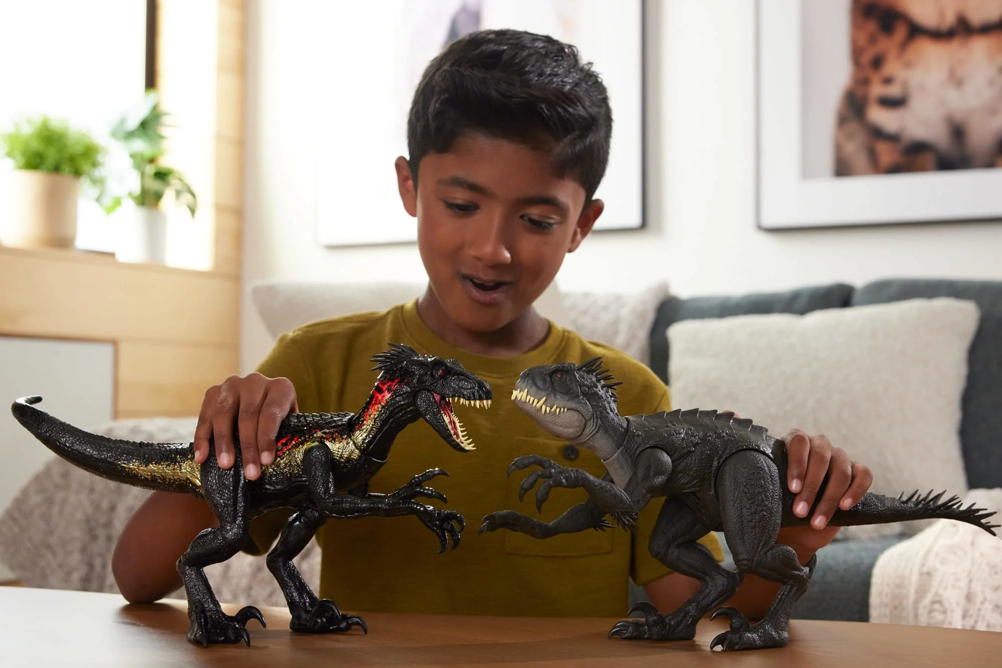 Figura De Dinosaurio De Indorráptor Ultimate Damage De Jurassic World Con Daños, Luces Y Sonidos - Image 2