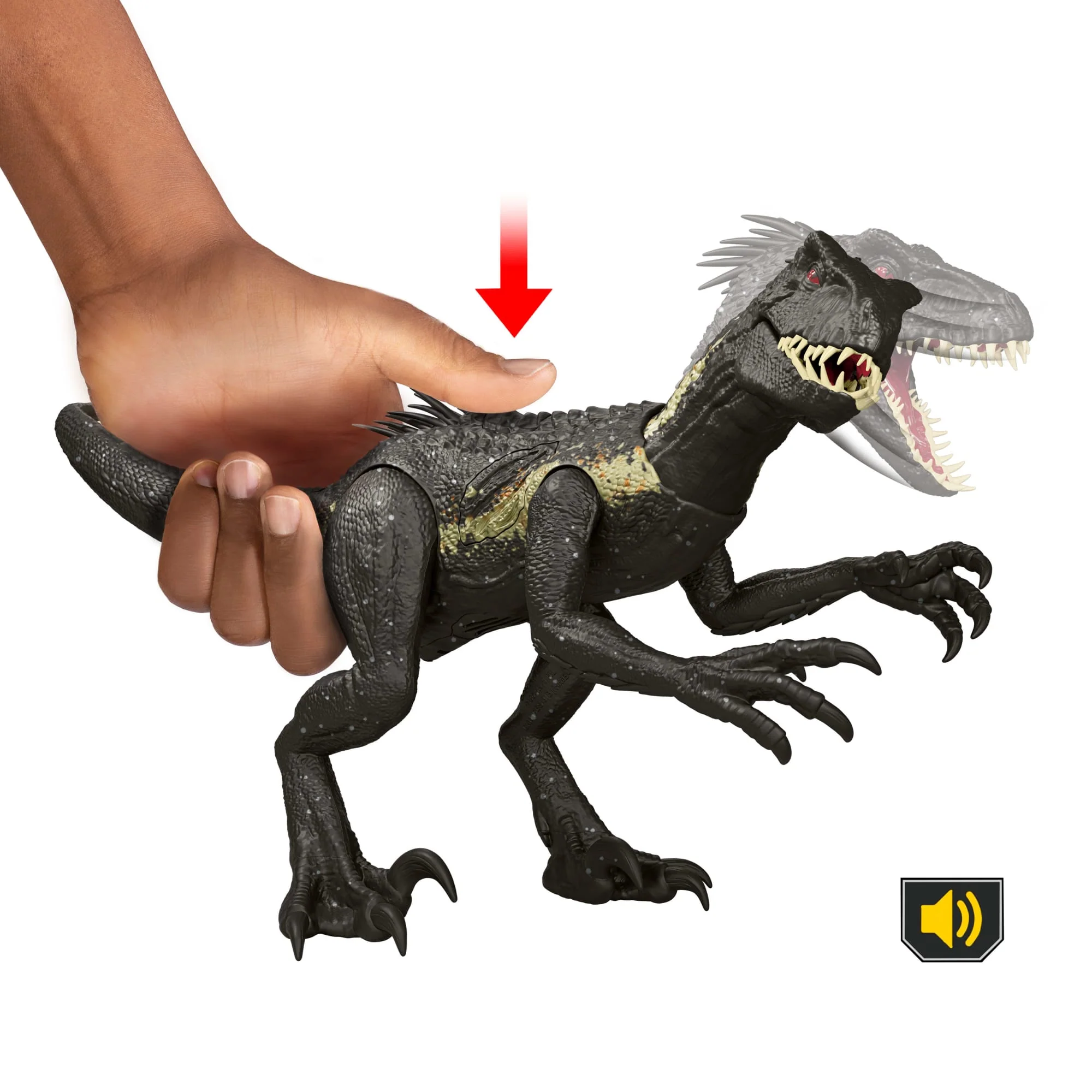 Figura De Dinosaurio De Indorráptor Ultimate Damage De Jurassic World Con Daños, Luces Y Sonidos - Image 5