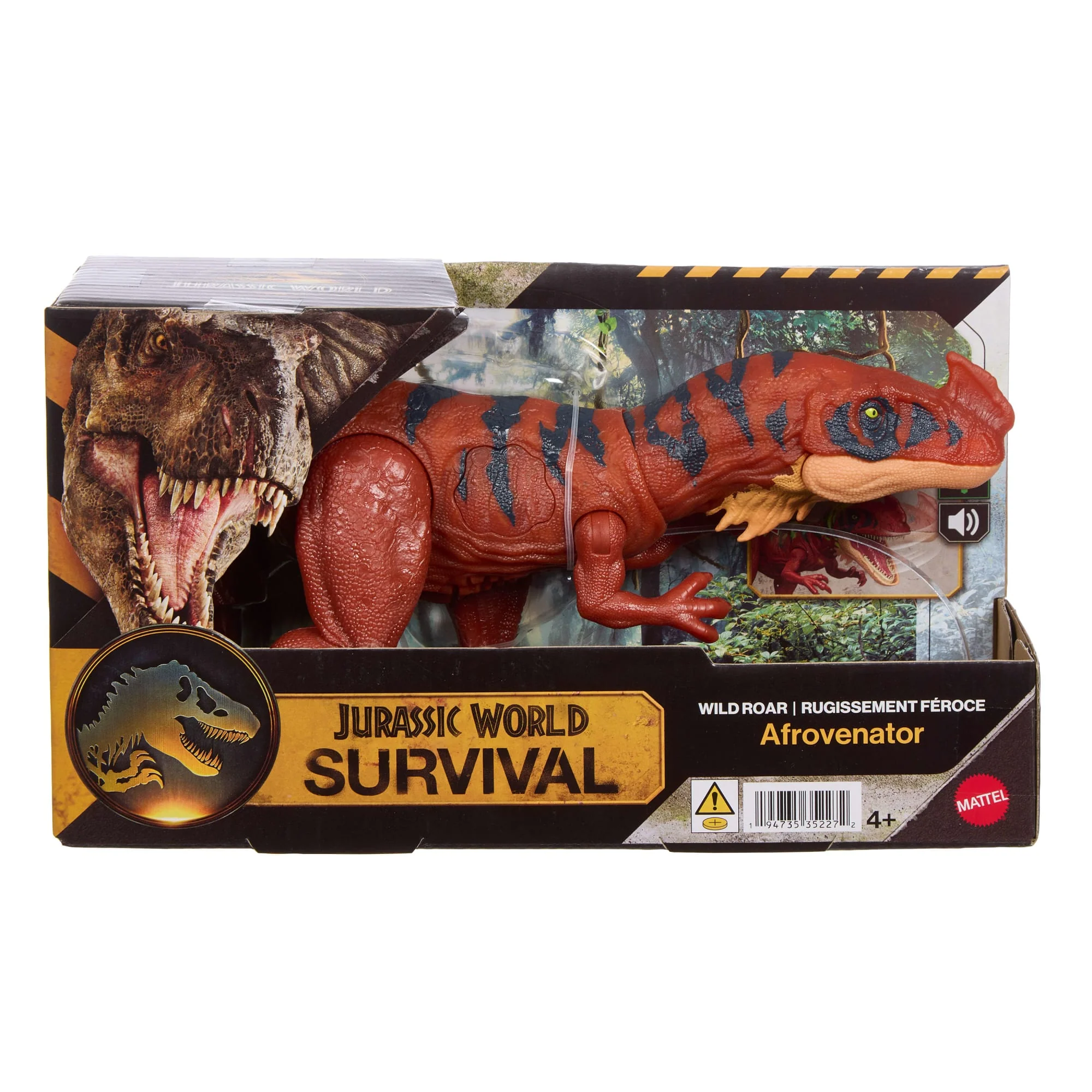 Jurassic World Wild Roar Dinosaurier-Actionfigur Spielzeug, Beißangriff Und Brüllgeräusch - Image 6