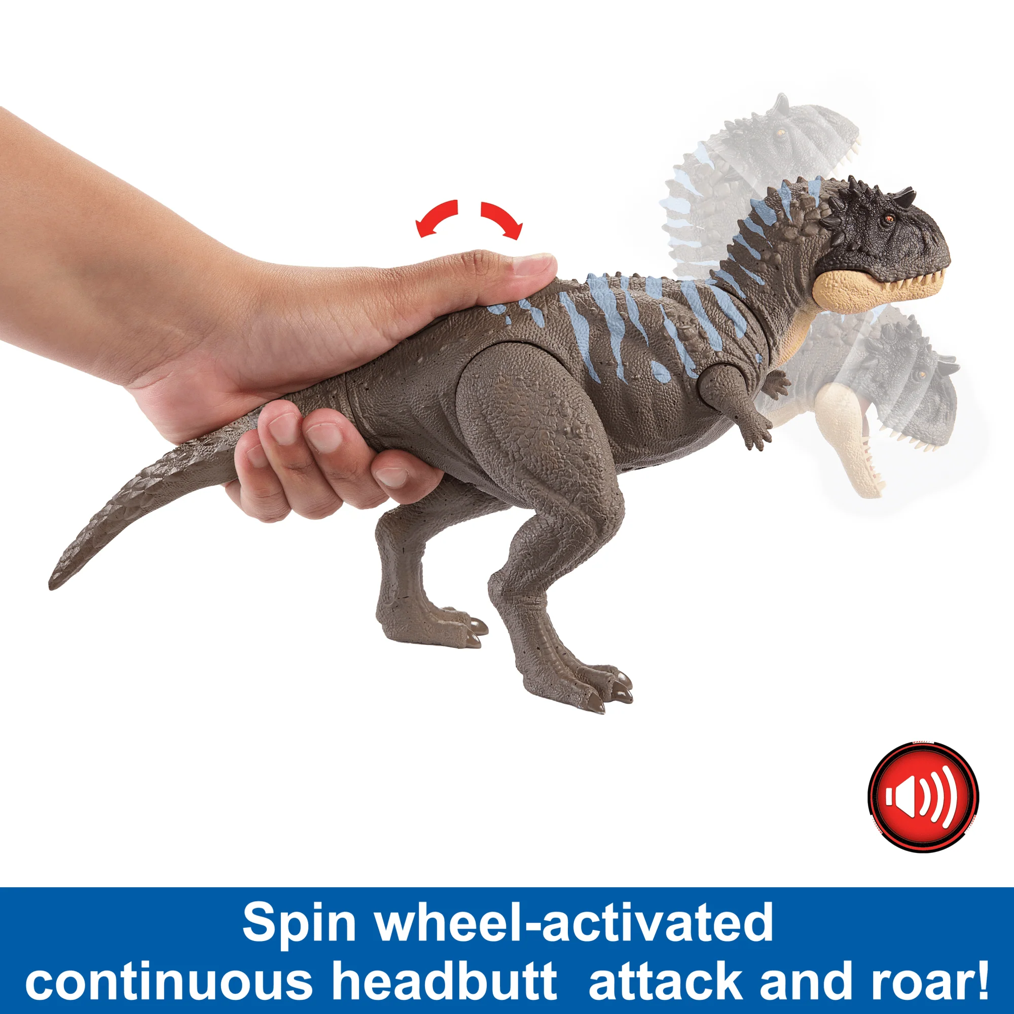 Jurassic World Wild Roar Dinosaur, Ekrixinatosaurus Action Figure Toy With Sound - Image 3