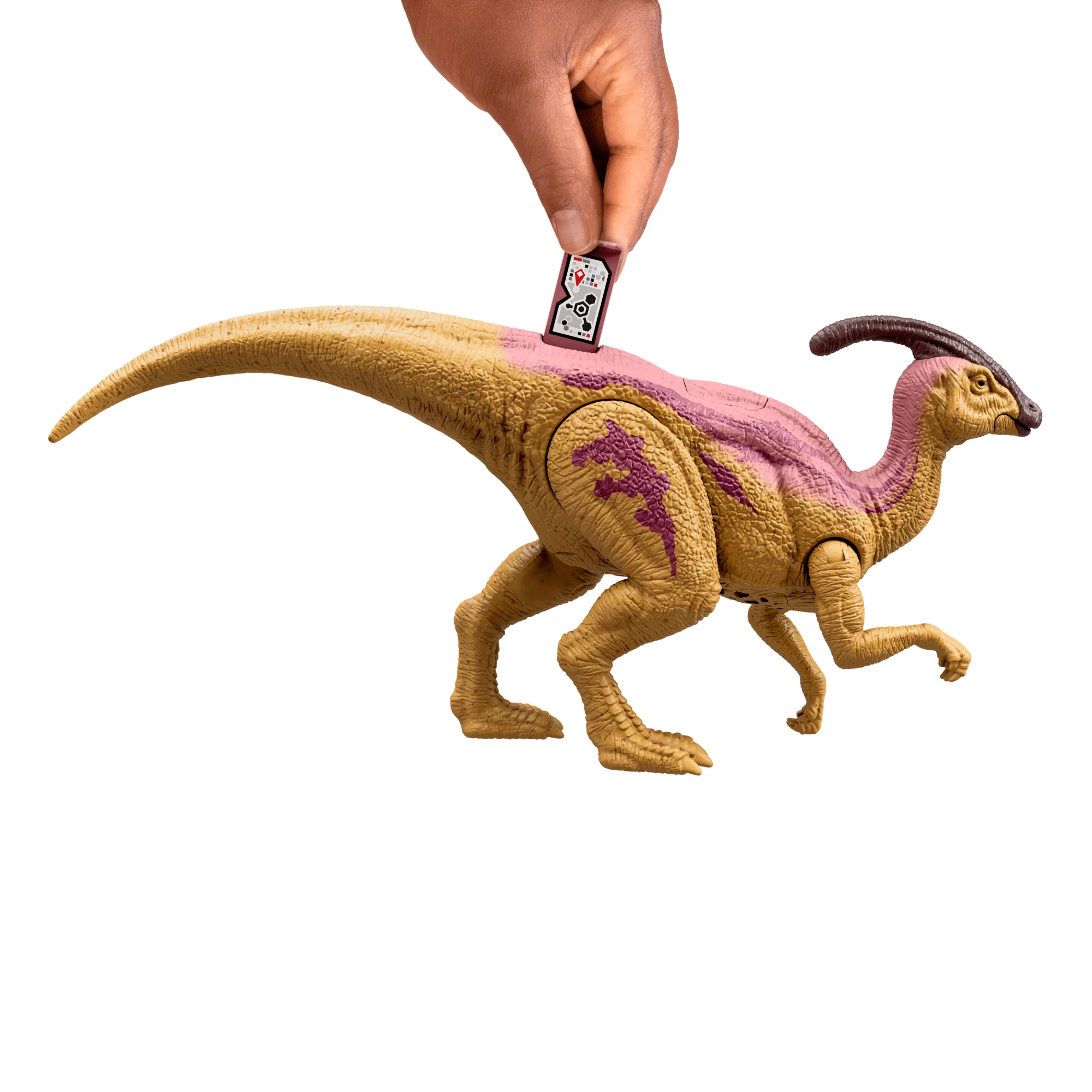 Jurassic World Wild Roar Parasaurolophus Dinosaur Action Figure Toy, Glow Effect Lights & Sounds - Image 5