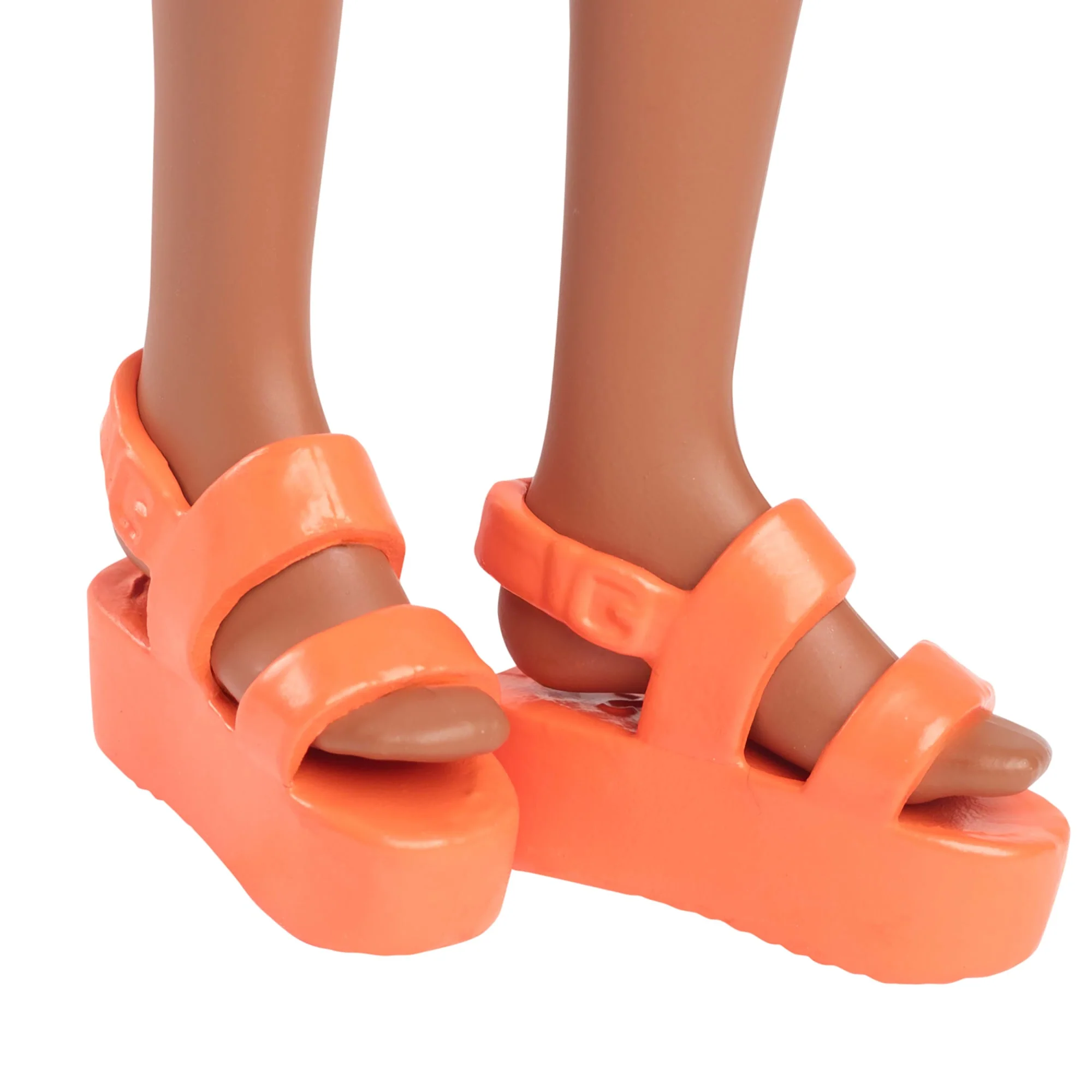 Kareli Ve Çiçekli Midi Elbisesiyle Siyah Saçlı Barbie Fashionistas Bebek (233) - Image 5