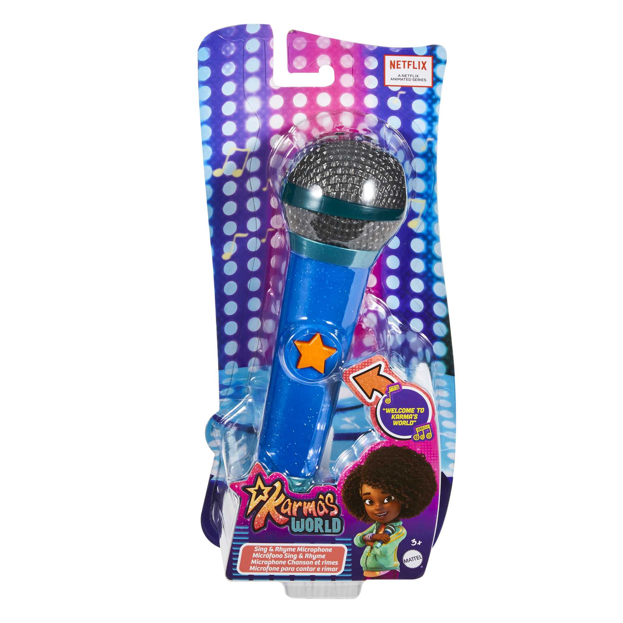 Karma’s World Sing & Rhyme Microphone with Lights & Sounds - Image 5