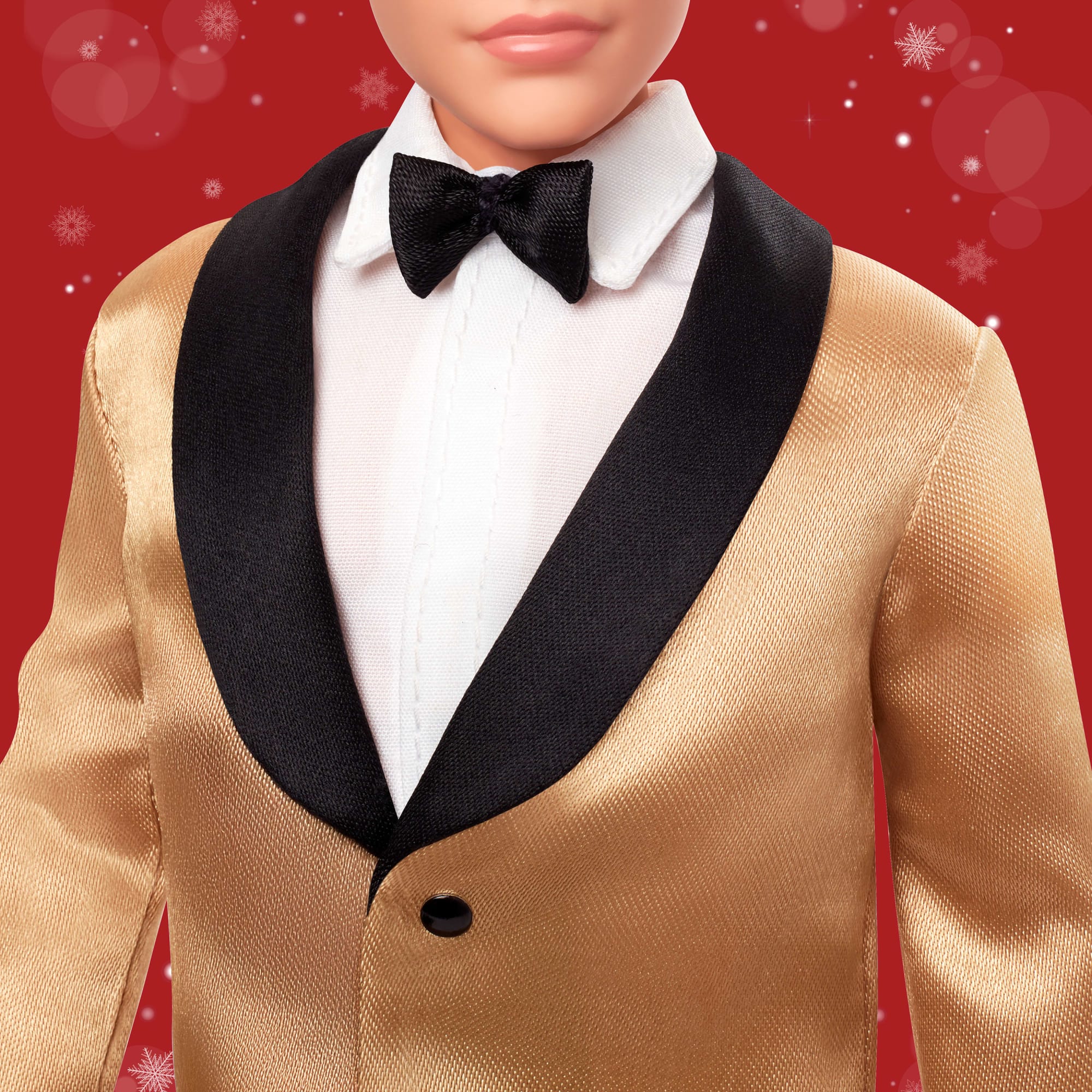 Altın Rengi Ceketli Takım Elbise Giyen Sarı Saçlı Barbie Signature Ken 2025 Mutlu Yıllar Bebeği, Sezona Özel Koleksiyon Ürünü - Image 3