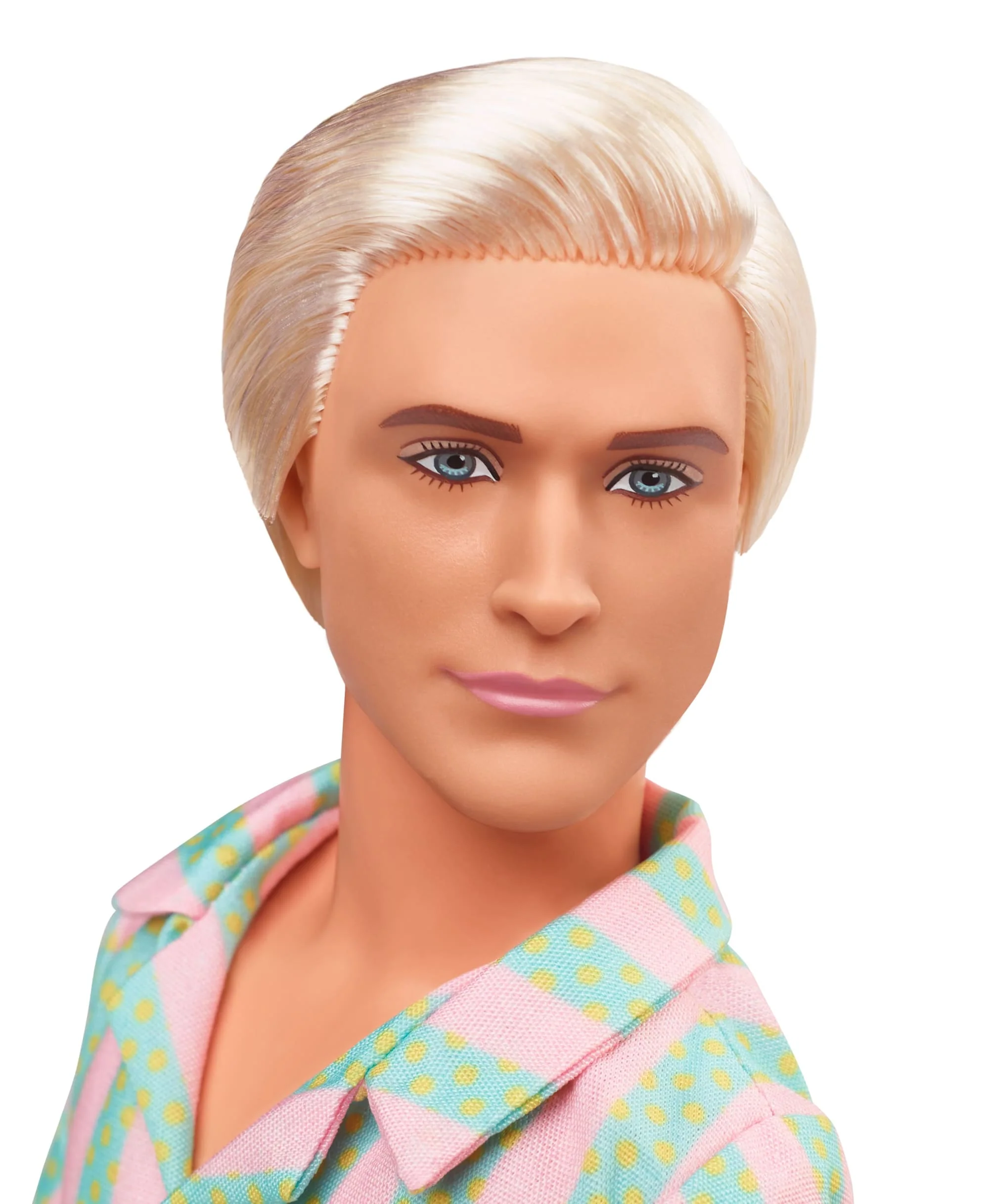 Muñeco Ken De La Película De Barbie Con Un Conjunto Playero A Rayas Pastel - Image 2