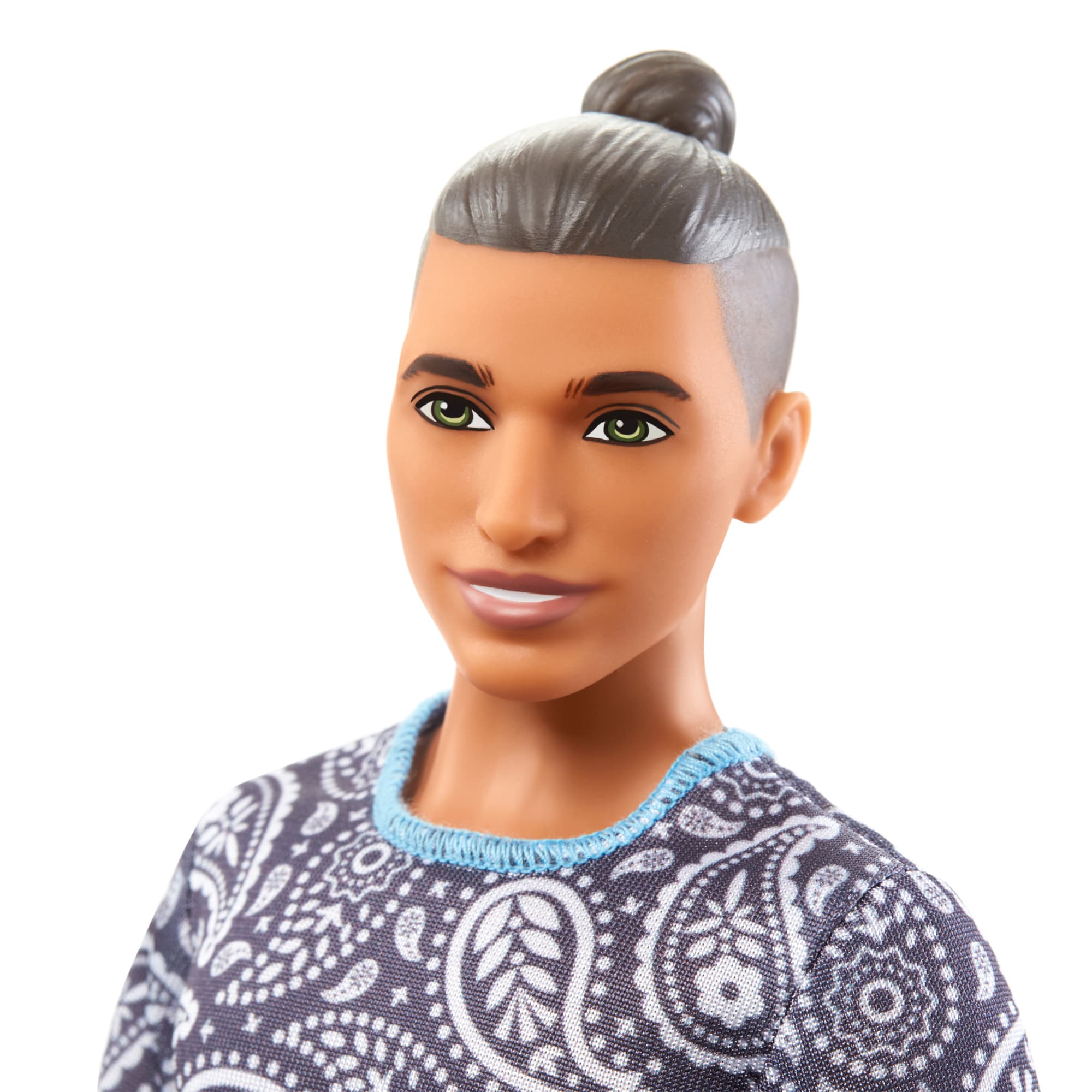 Ken-Puppe, Barbie Fashionistas, Braune Haare Und Paisley-Outfit - Image 3
