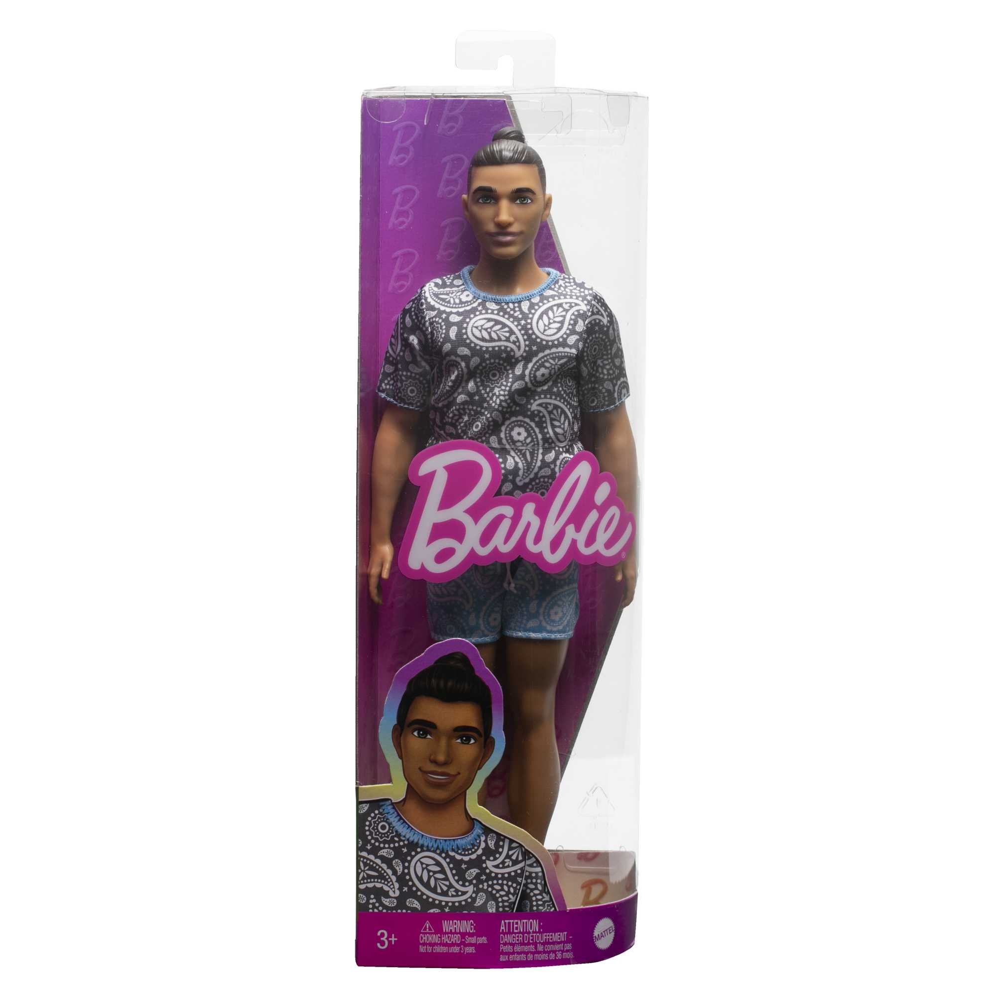 Ken-Puppe, Barbie Fashionistas, Braune Haare Und Paisley-Outfit - Image 6