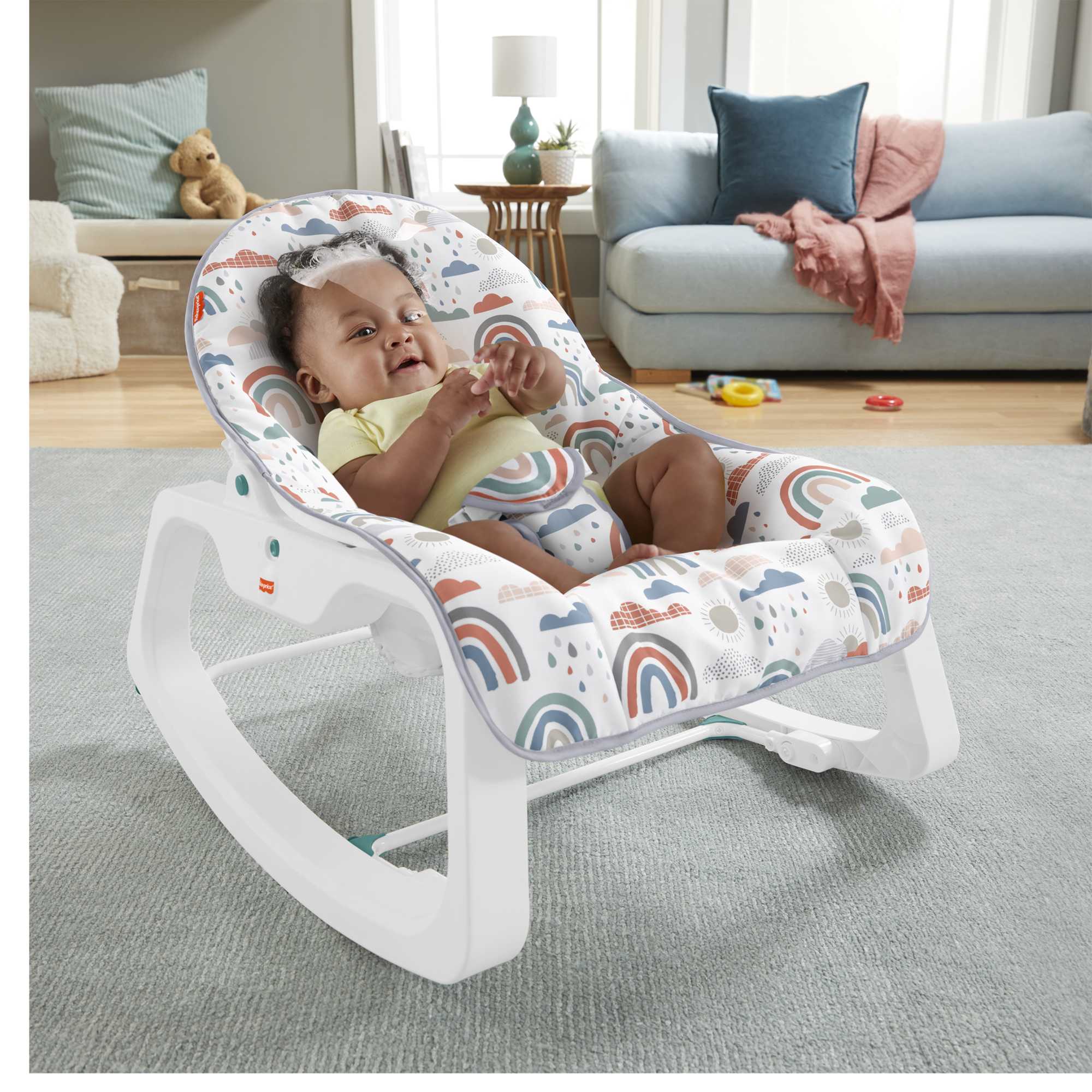 Кресло-качалка Fisher-Price с радугами - Image 2