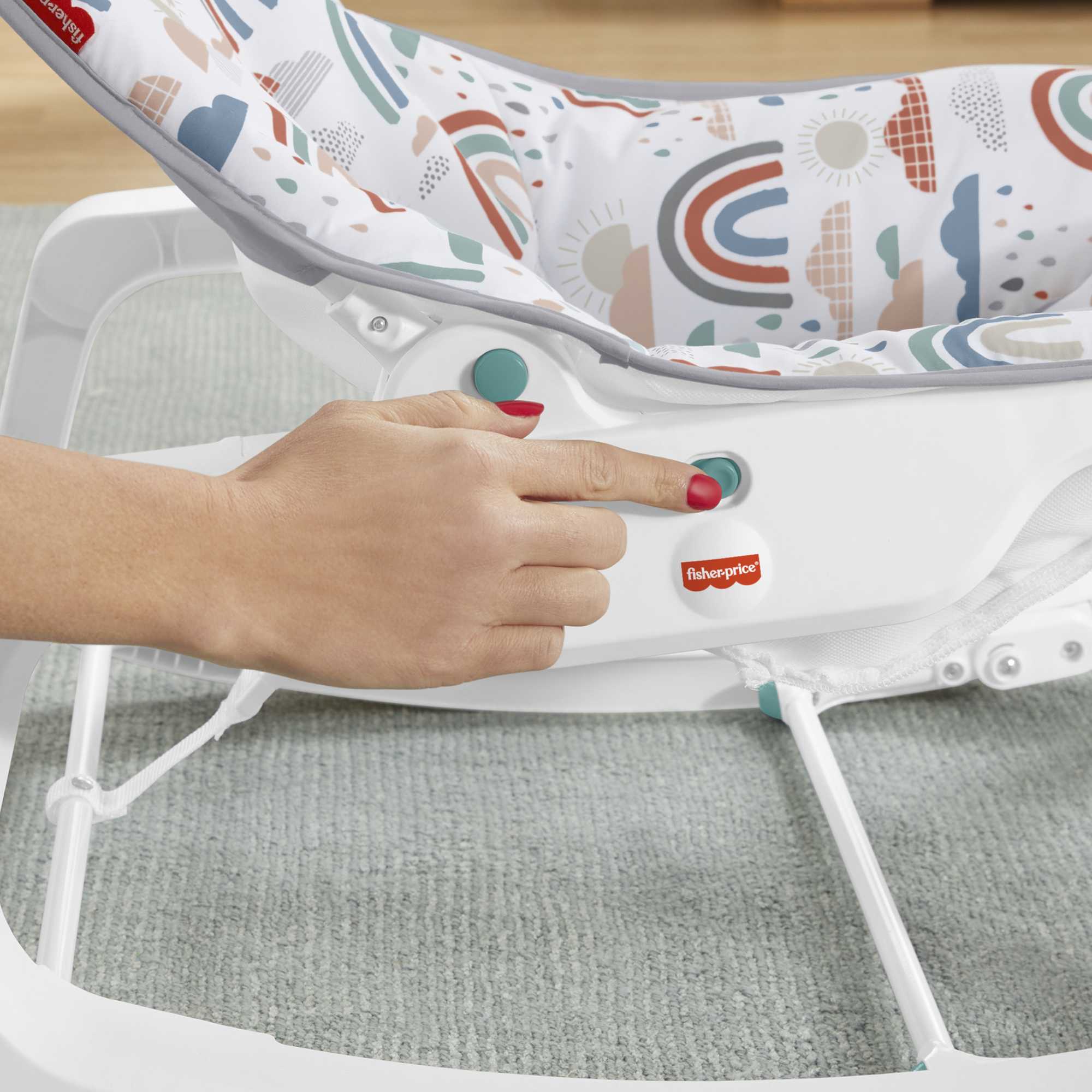Кресло-качалка Fisher-Price с радугами - Image 4