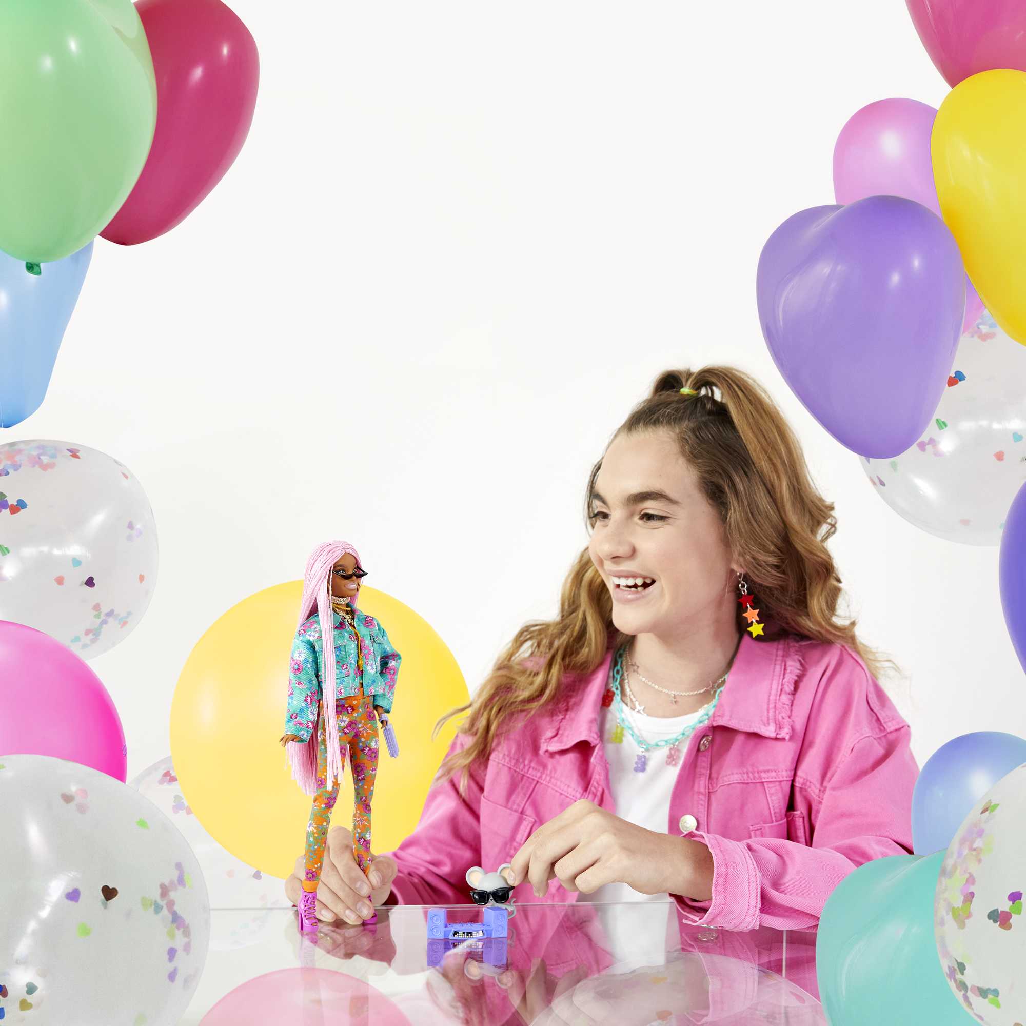 Кукла Barbie Экстра с розовыми косичками - Image 2