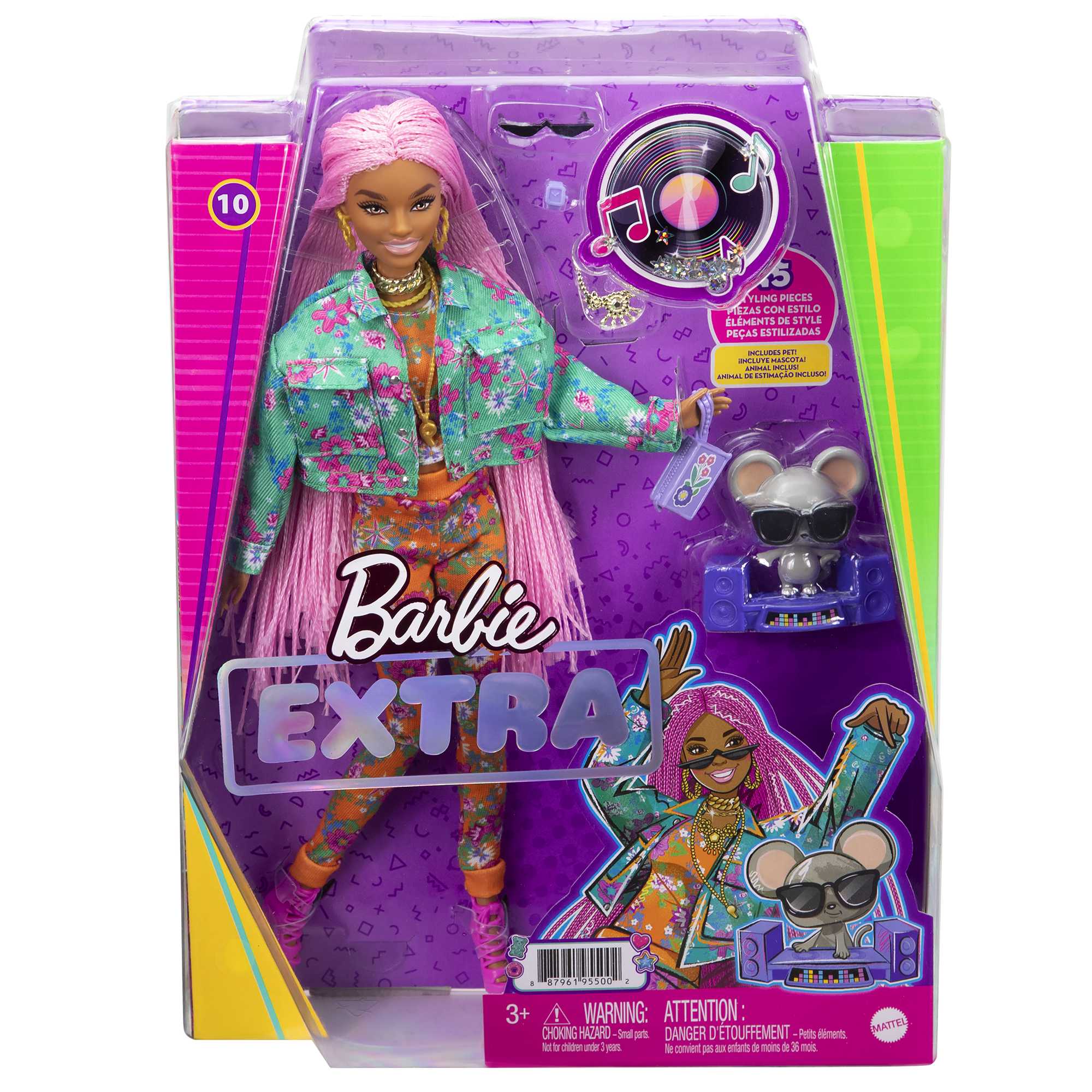 Кукла Barbie Экстра с розовыми косичками - Image 6