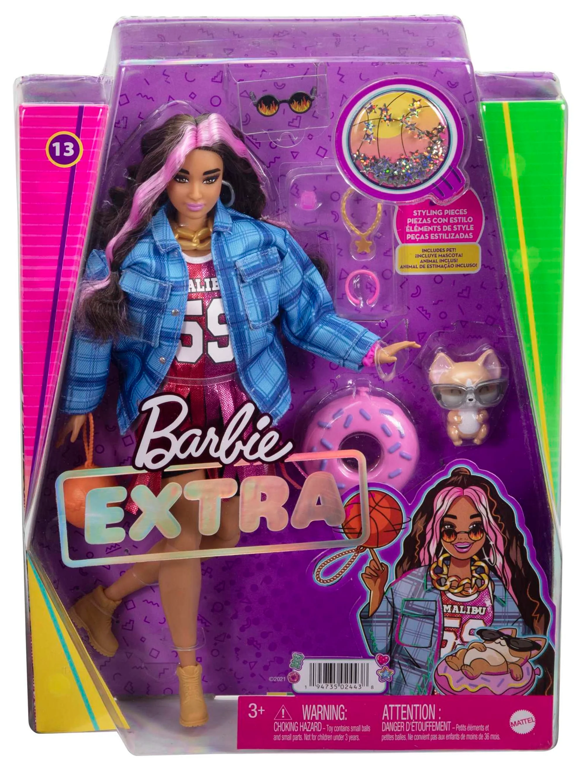 Кукла Barbie Экстра в платье (баскетбольный стиль) - Image 6