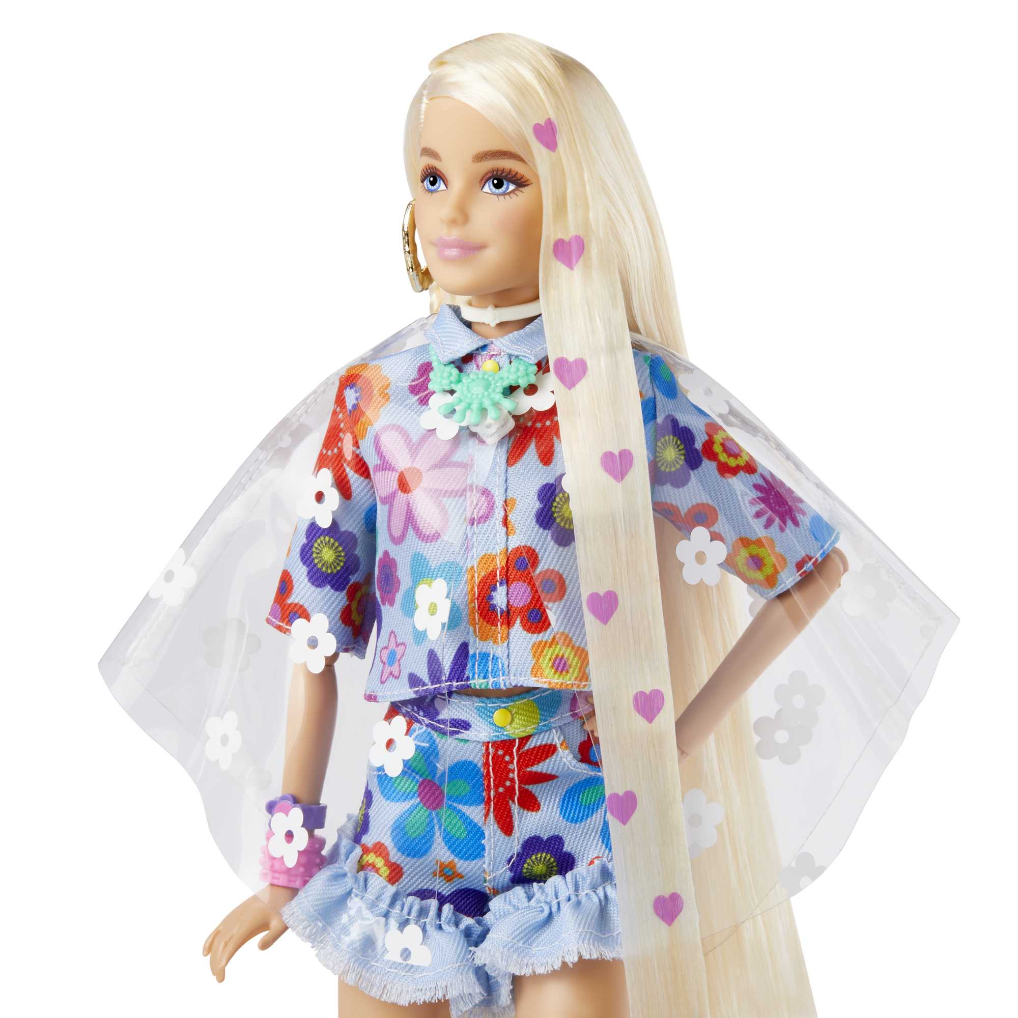 Кукла Barbie Экстра в одежде с цветочным принтом - Image 3
