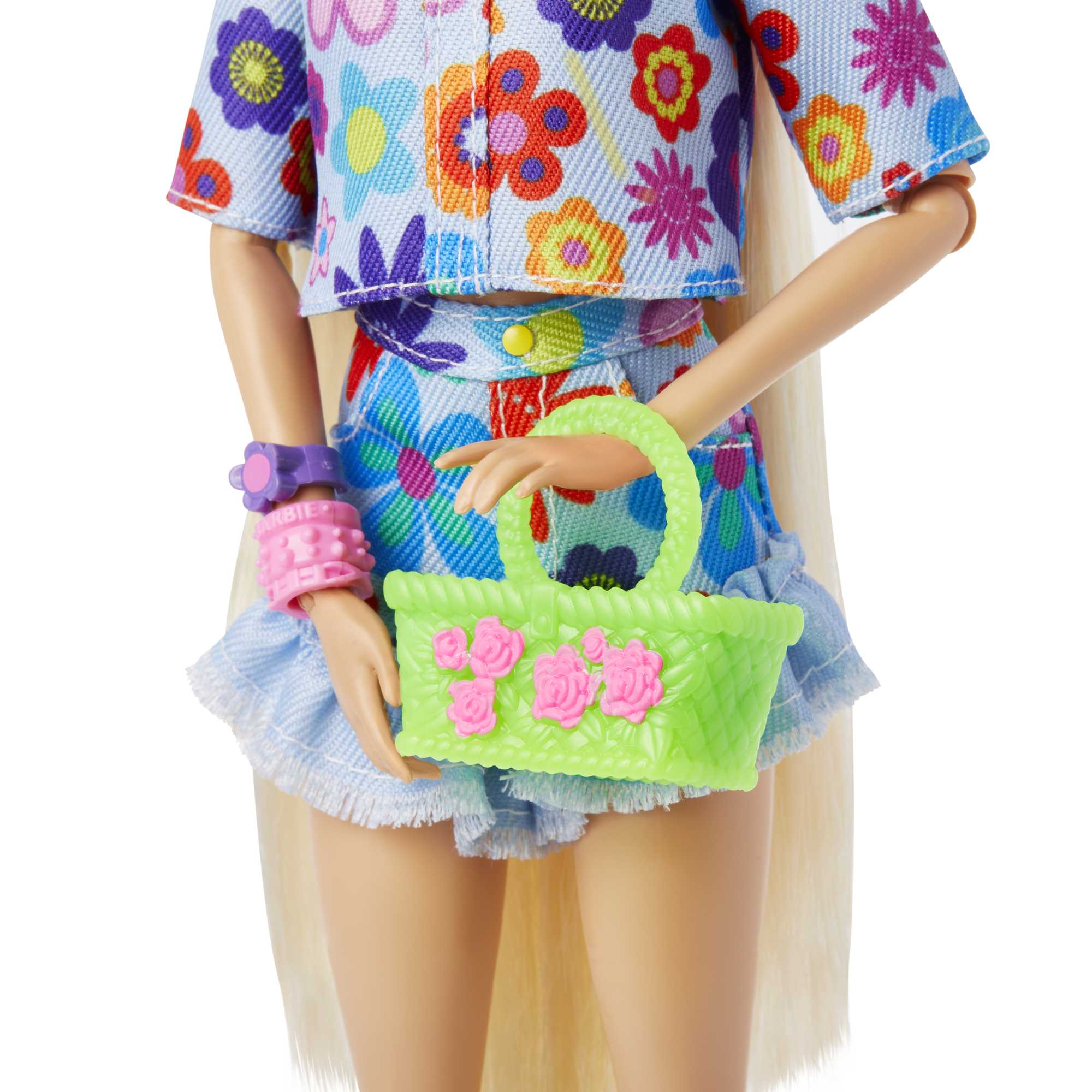 Кукла Barbie Экстра в одежде с цветочным принтом - Image 4
