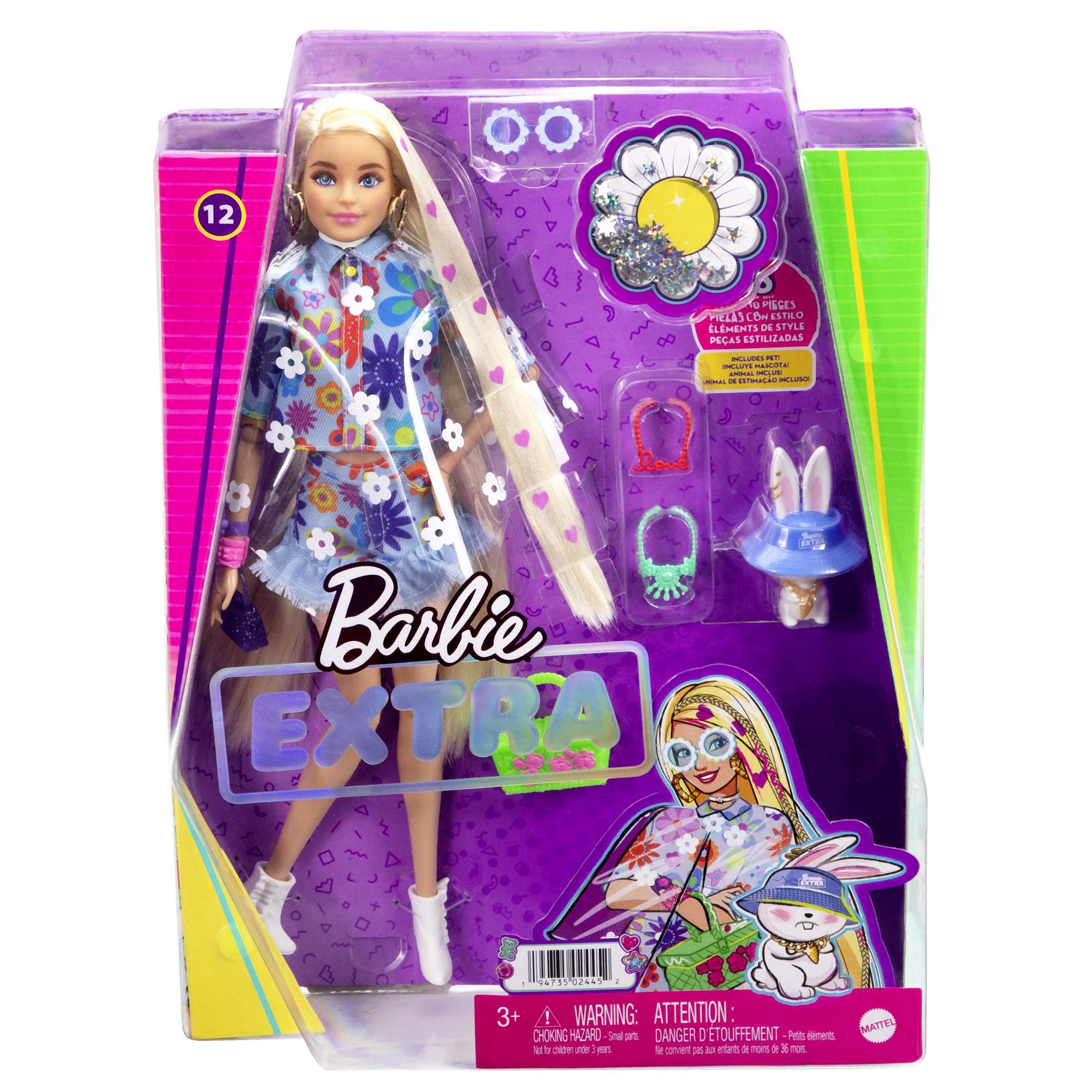 Кукла Barbie Экстра в одежде с цветочным принтом - Image 6