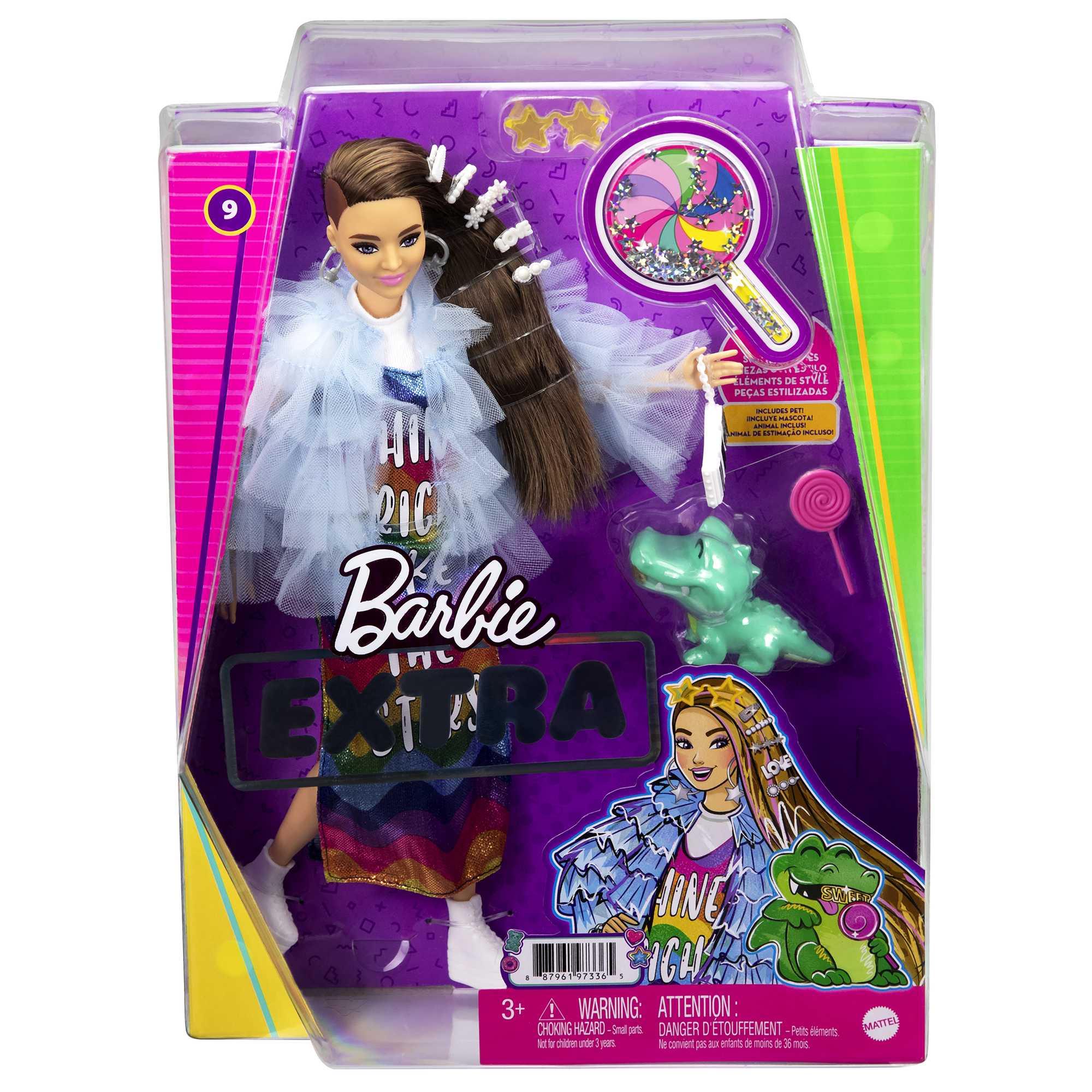 Кукла Barbie Экстра в радужном платье - Image 6