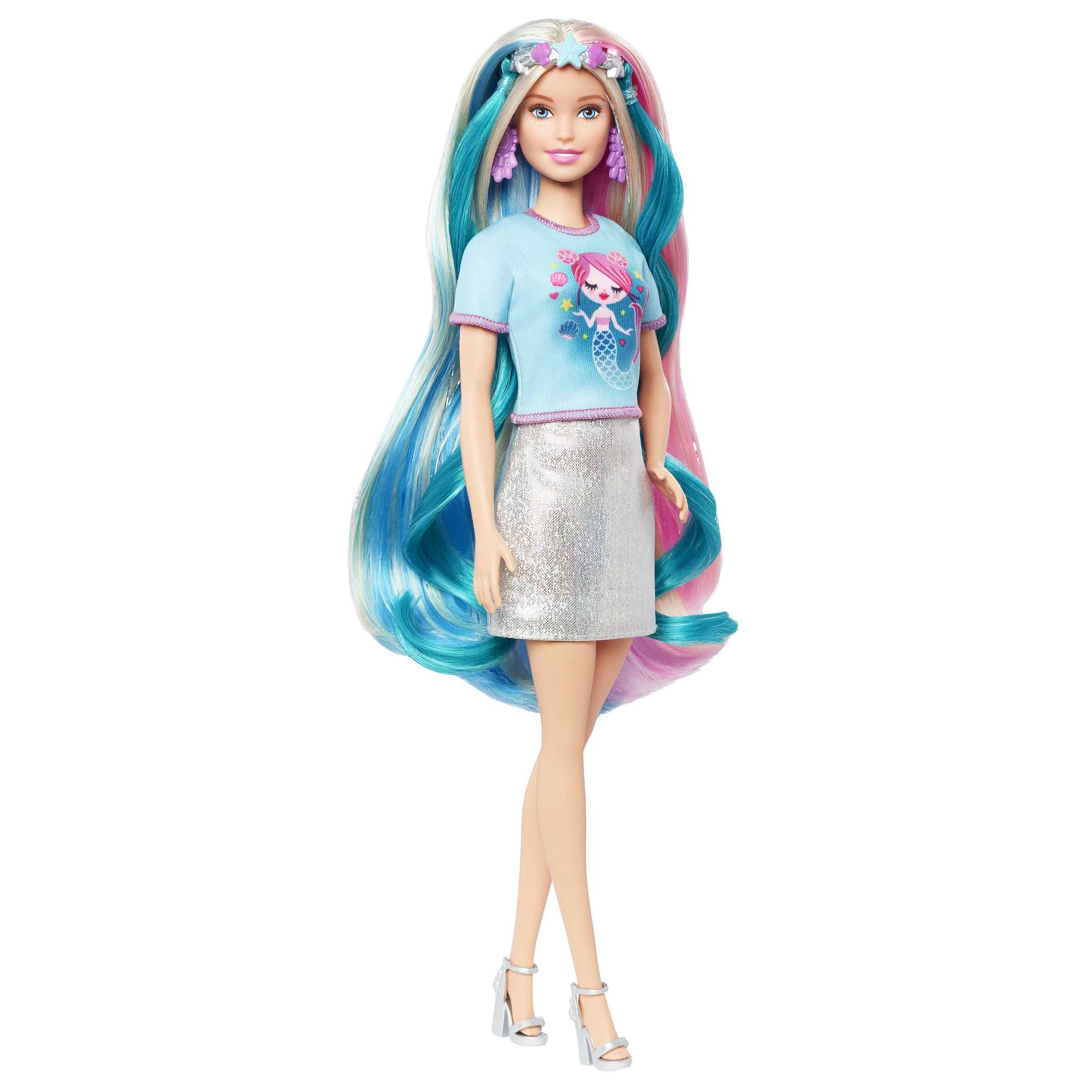 Кукла Barbie Мода Радужные волосы (со съемными прядями) - Image 3