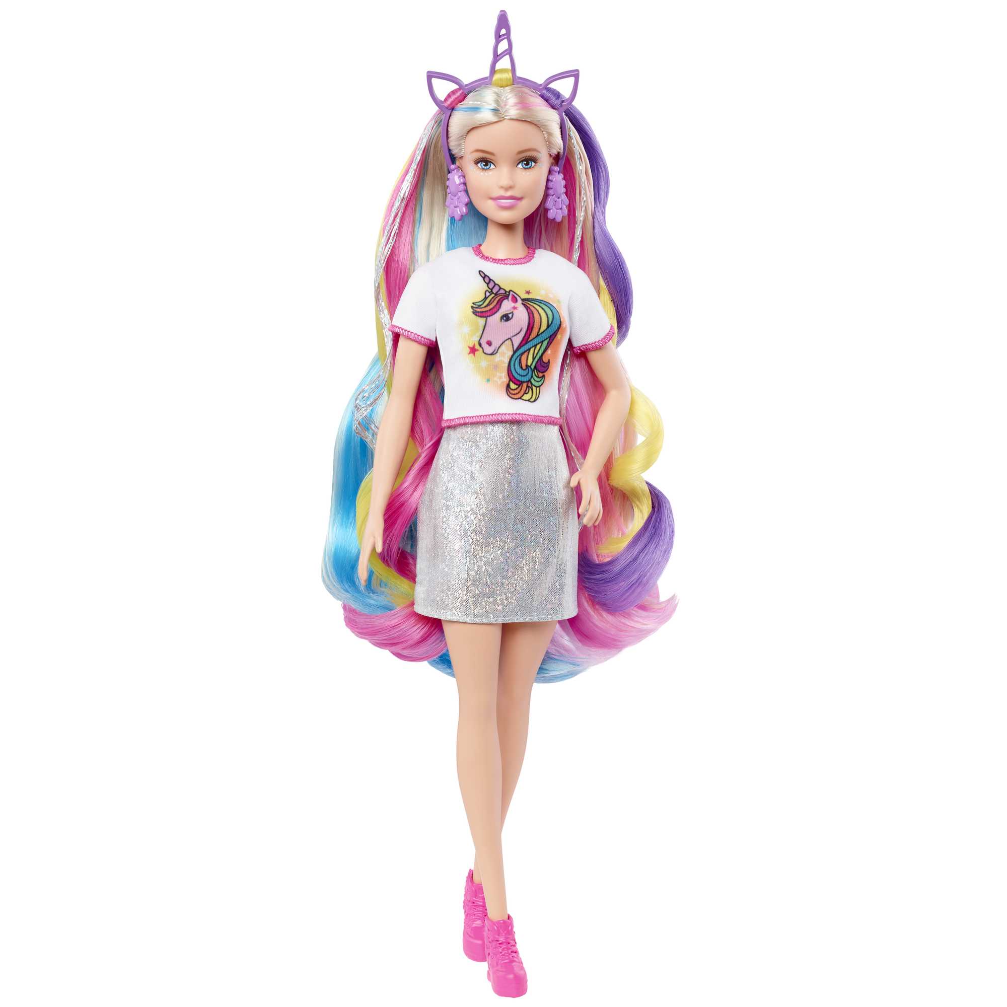 Кукла Barbie Мода Радужные волосы (со съемными прядями) - Image 4