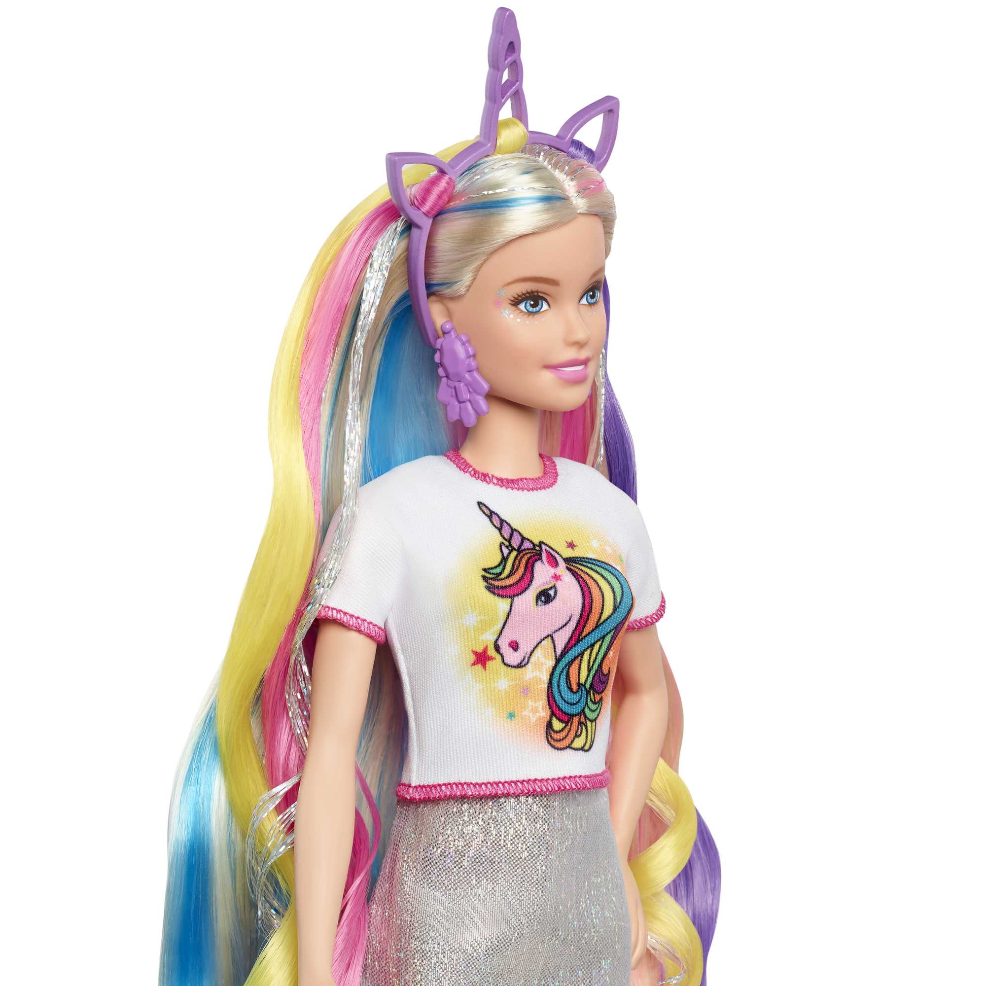 Кукла Barbie Мода Радужные волосы (со съемными прядями) - Image 5