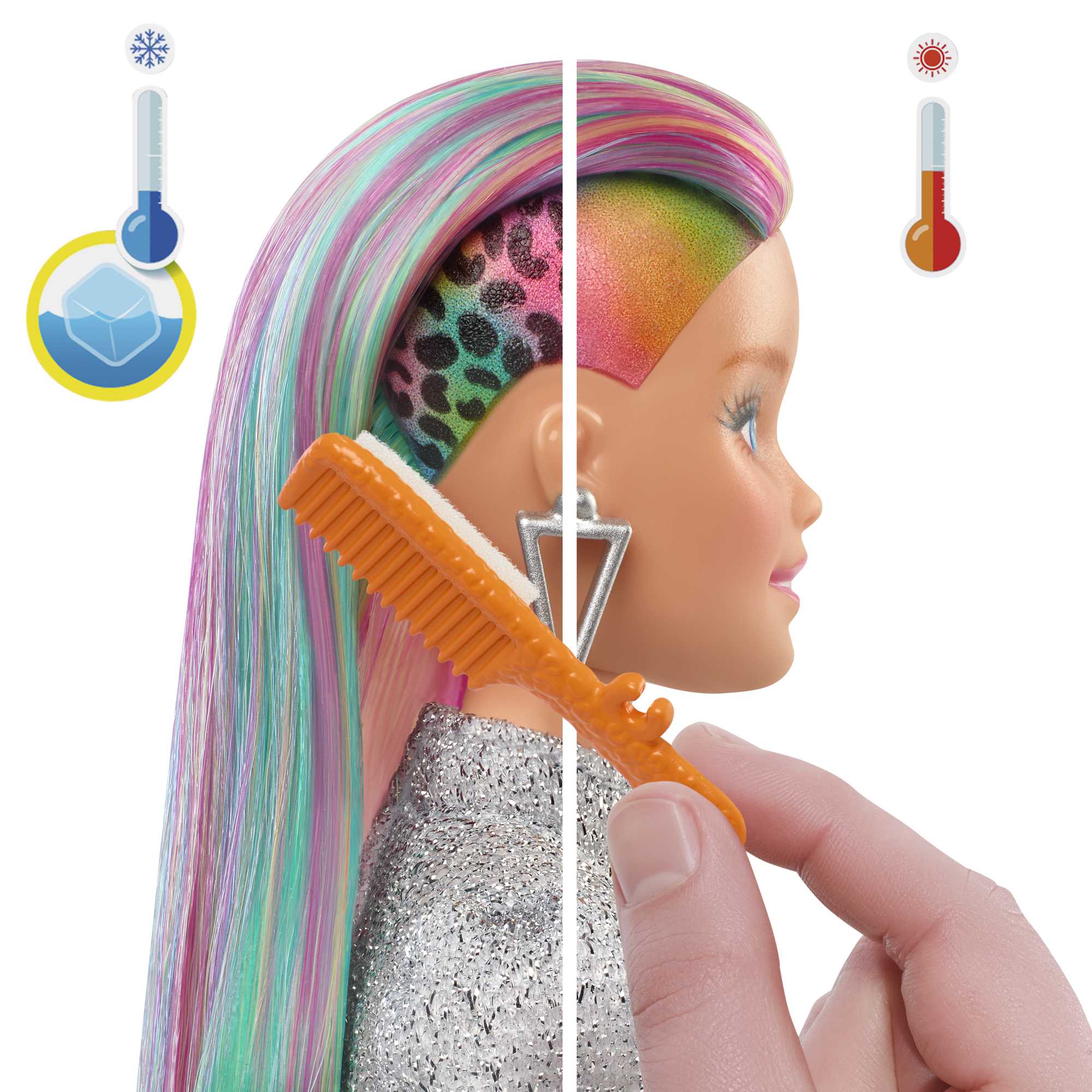Кукла Barbie с разноцветными волосами - Image 3