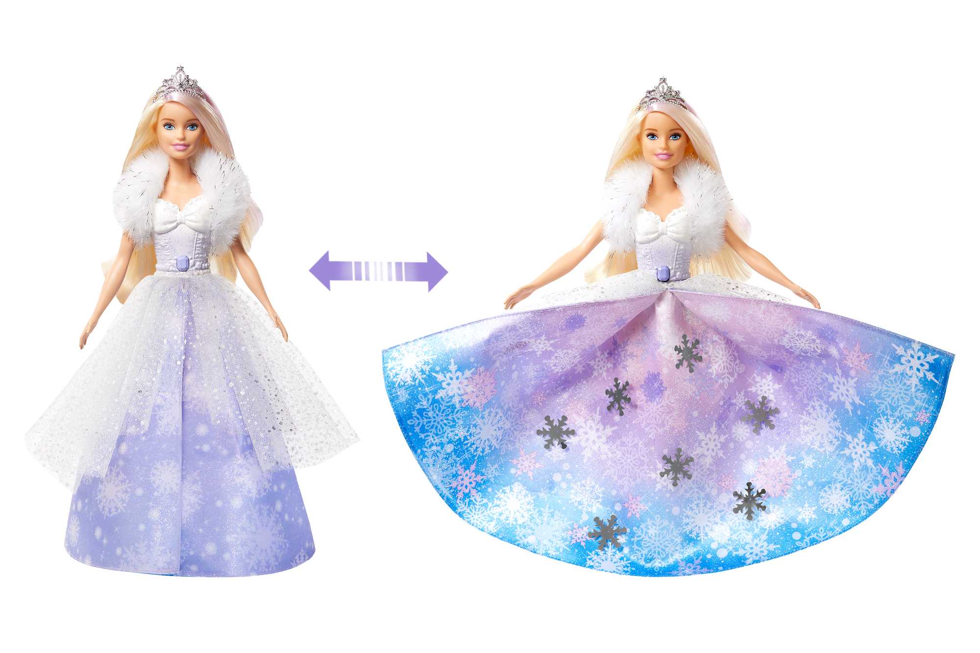 Кукла Barbie Снежная принцесса (с раскрывающимся платьем) - Image 4