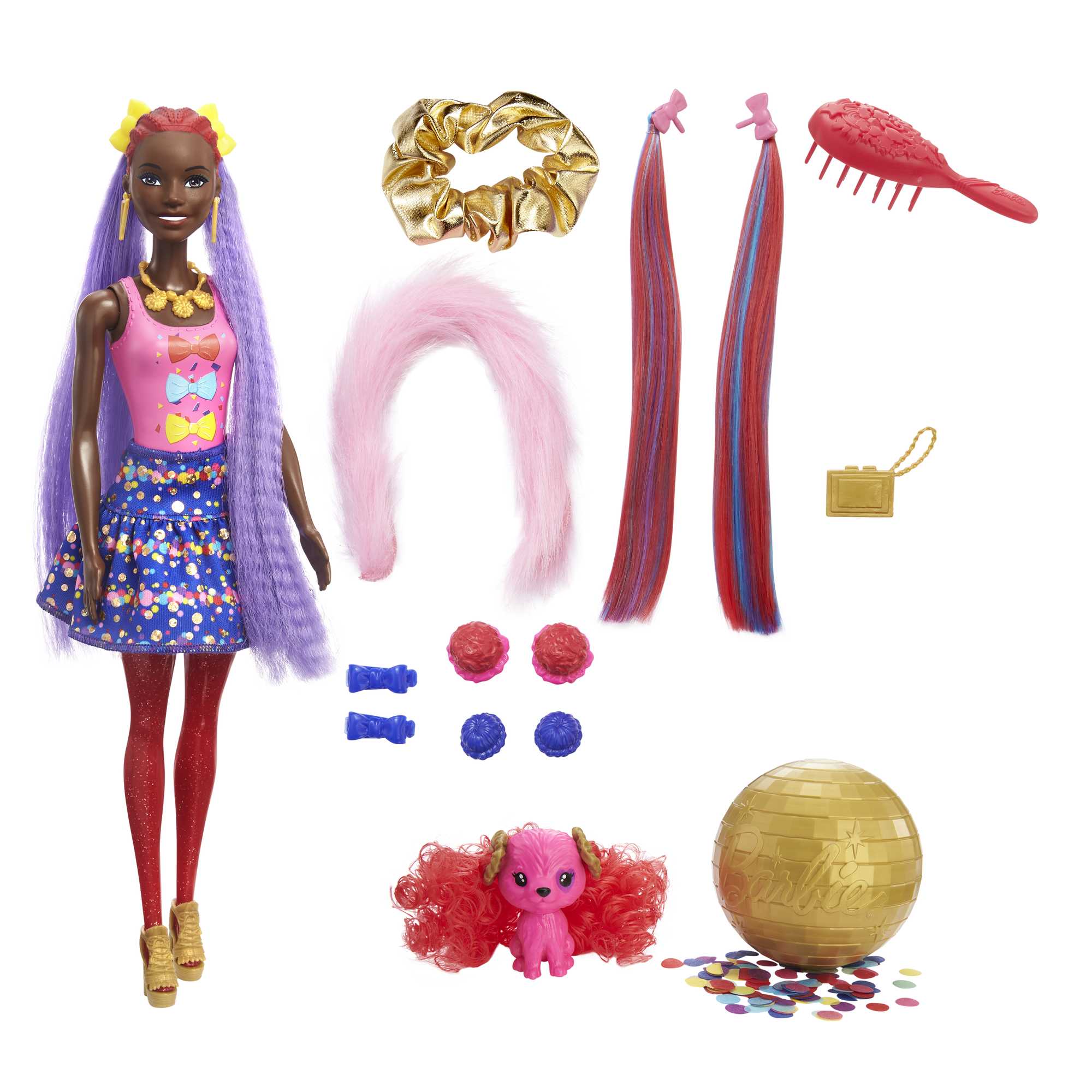 Кукла Barbie Сюрприз из серии Блеск: Сменные прически в непрозрачной упаковке 25 сюрпризов - Image 7