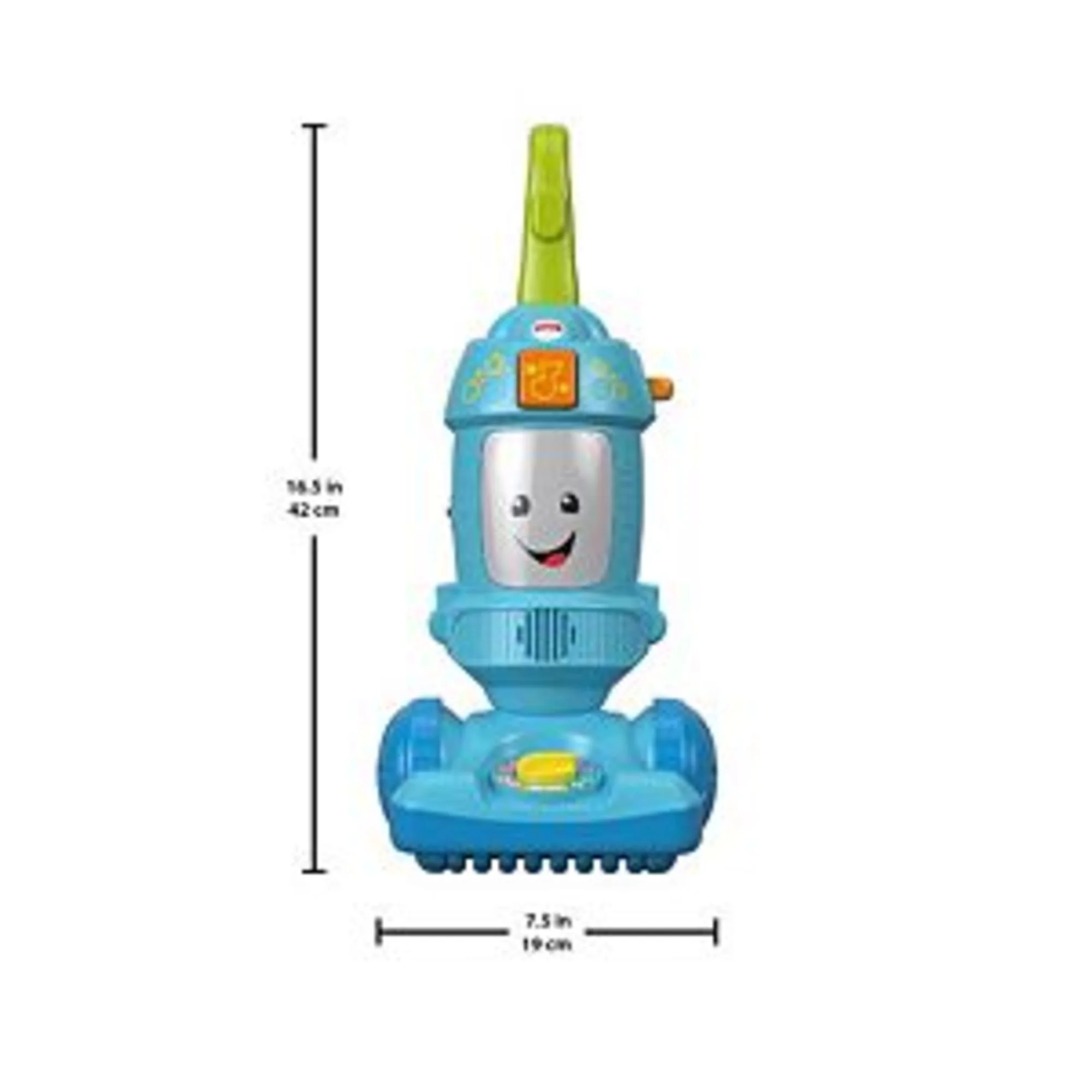 Fisher-Price Laugh & Learn Light-Up Learning Vacuum Electronic Toddler Push Toy - Image 5