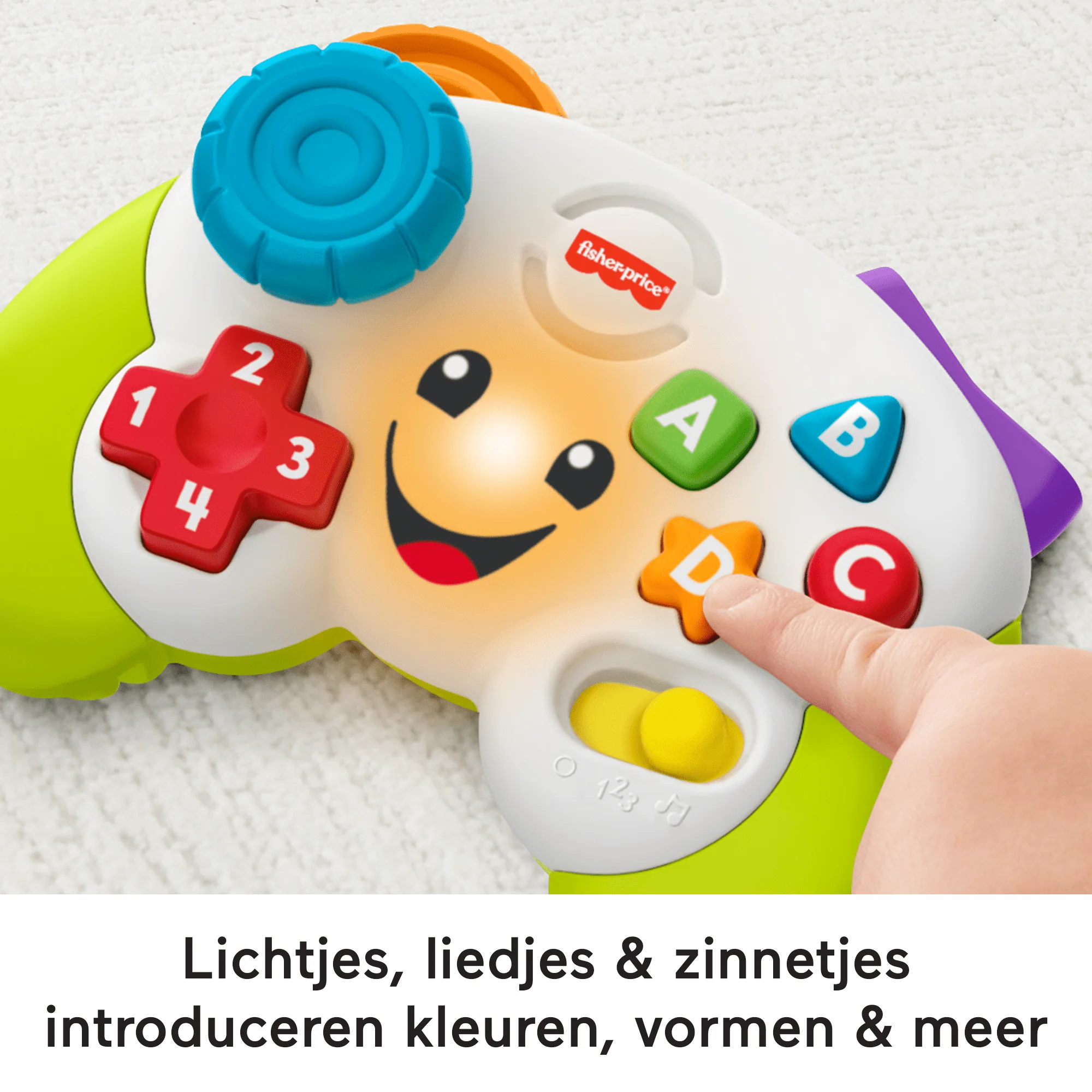 Fisher-Price Leerplezier Spelen En Leren Controller, Muzikaal Babyspeelgoed Met Lichtjes, Meertalige Versie - Image 3