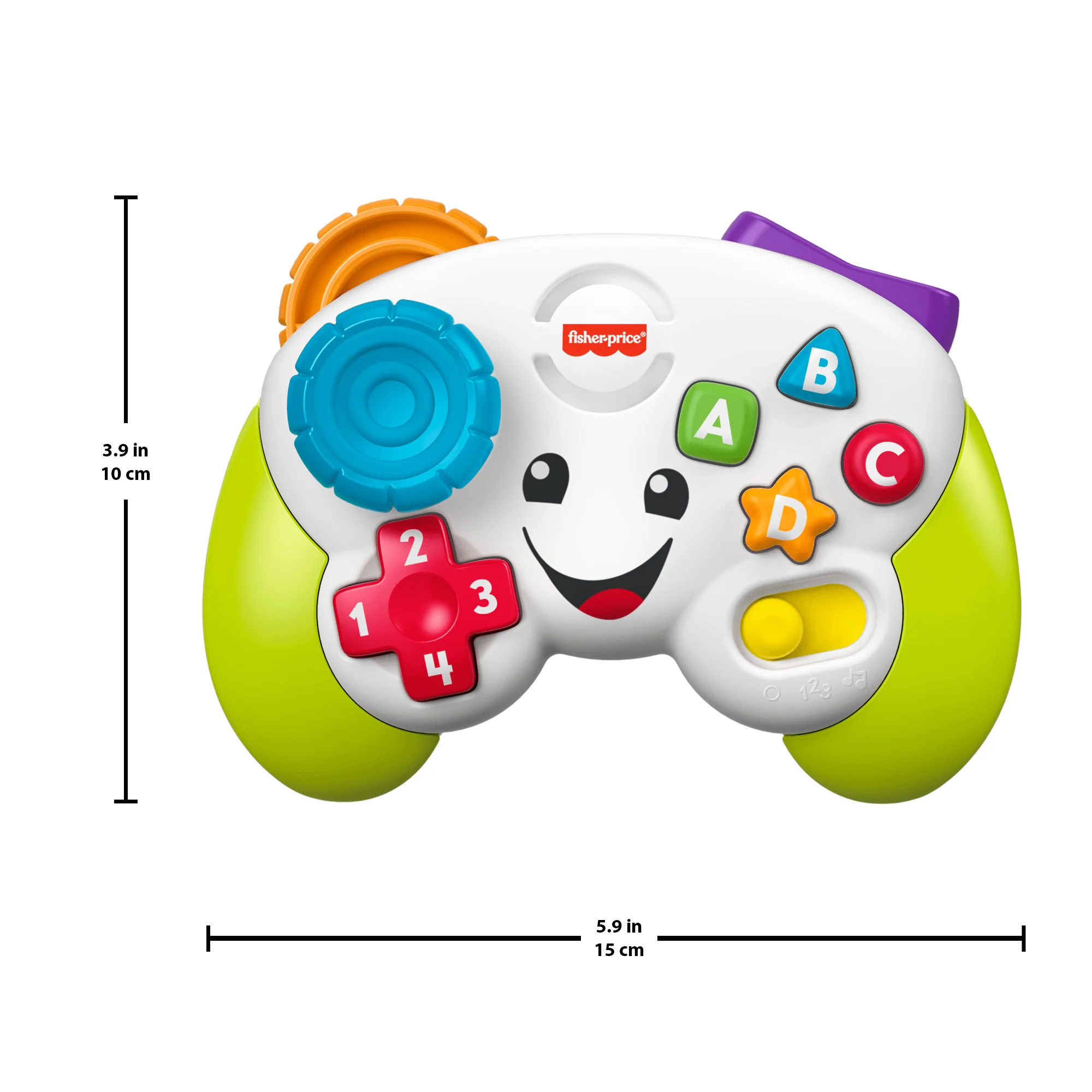 Fisher-Price Leerplezier Spelen En Leren Controller, Muzikaal Babyspeelgoed Met Lichtjes, Meertalige Versie - Image 5