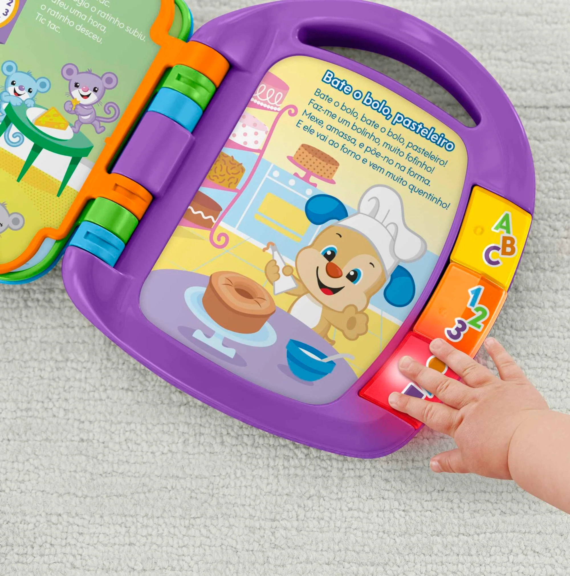 Fisher-Price Libro Interactivo De Aprendizaje En Portugués, Juguetes Bebés +6 Meses (Mattl Fvt23) - Image 5