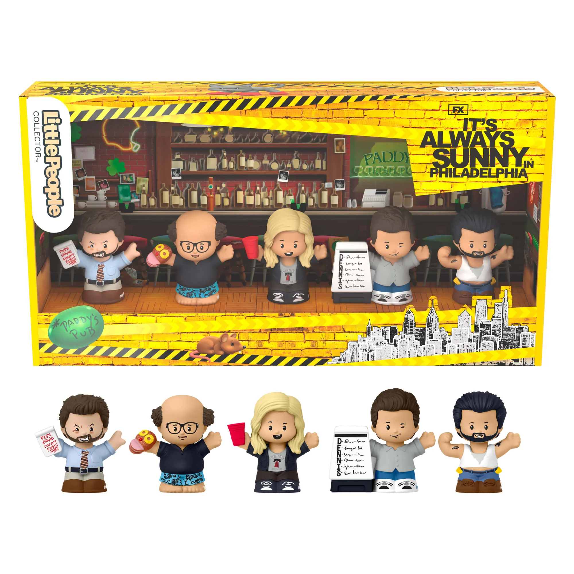 Little People Collector It's Always Sunny in Philadelphia Set Für Erwachsene Und Fans, 5 Figuren