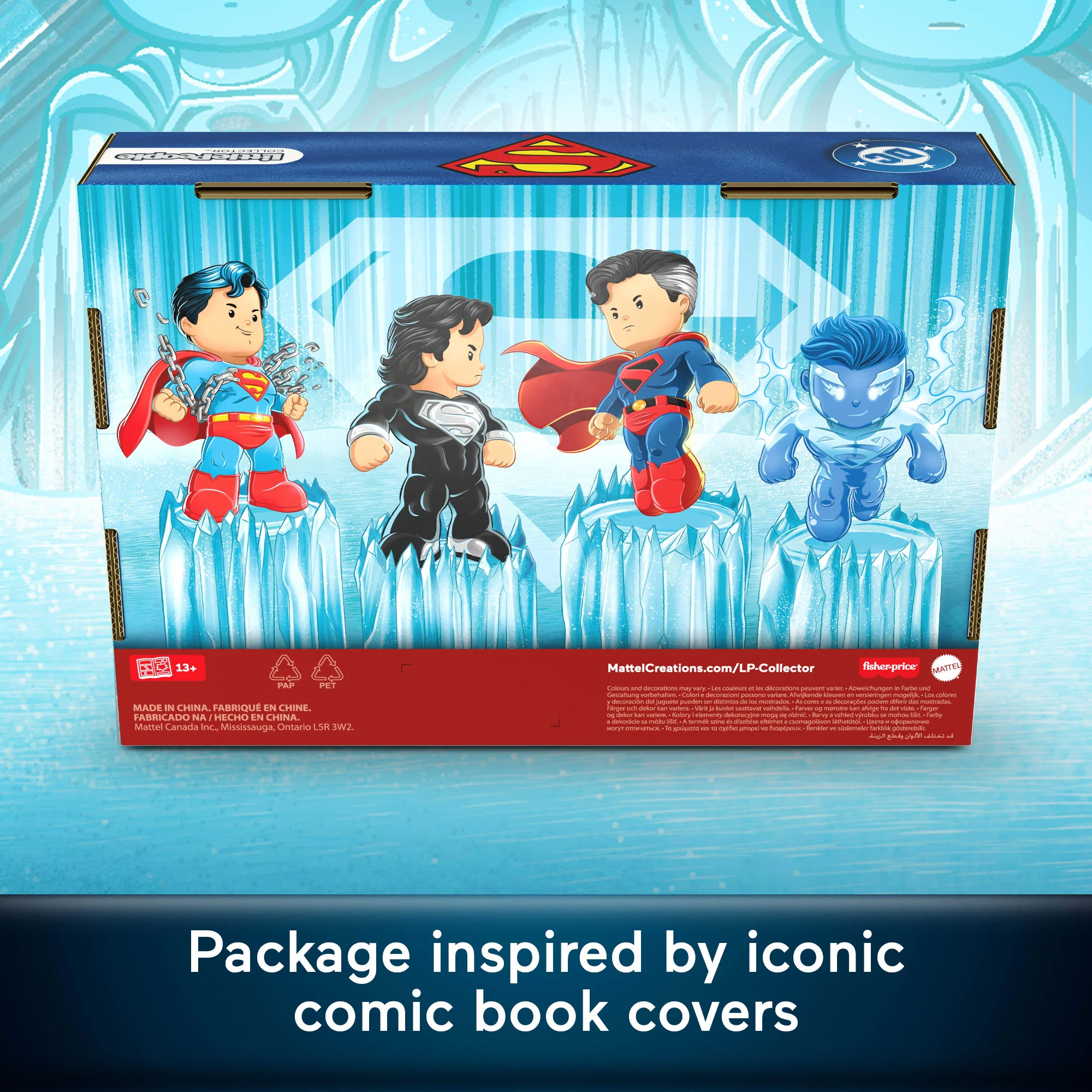 Little People Collector Superman Through The Ages Special Edition Set For Adults & Fans, 4 Figures - Image 4