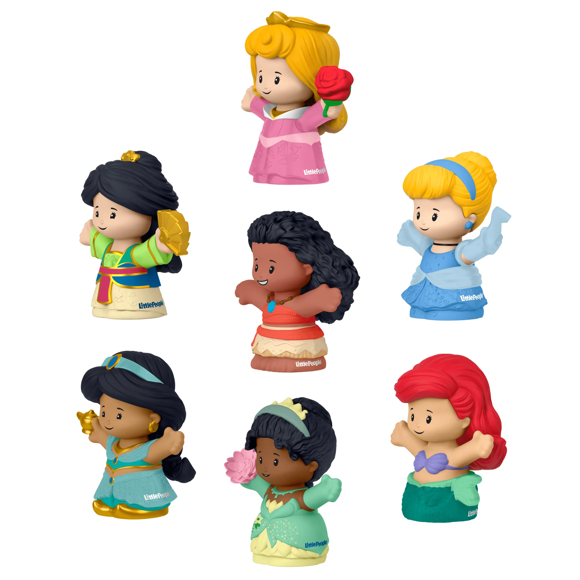 Fisher-Price Little People Disney Princess, Set Da 7 Personaggi Per Bambini E Bambine AI Primi Passi E in Età Prescolare, Giocattoli - Image 4