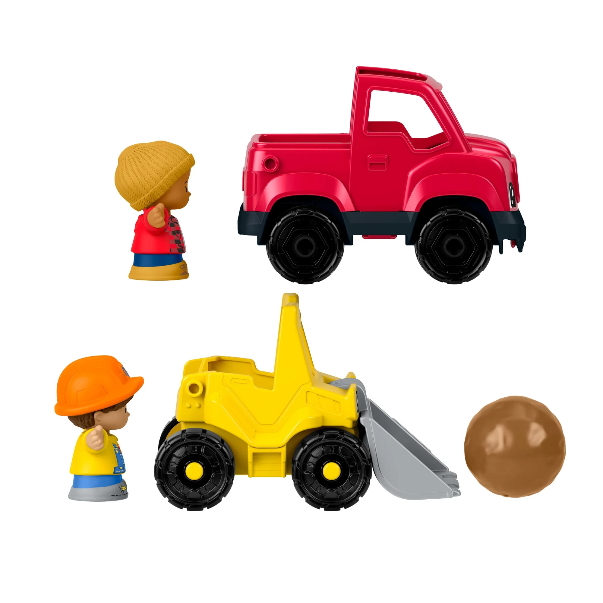 Fisher-Price Little People Kleine Stadthelfer Fahrzeug-Set, 5 Spielzeuge Für Kleinkinder Und Kinder - Image 5