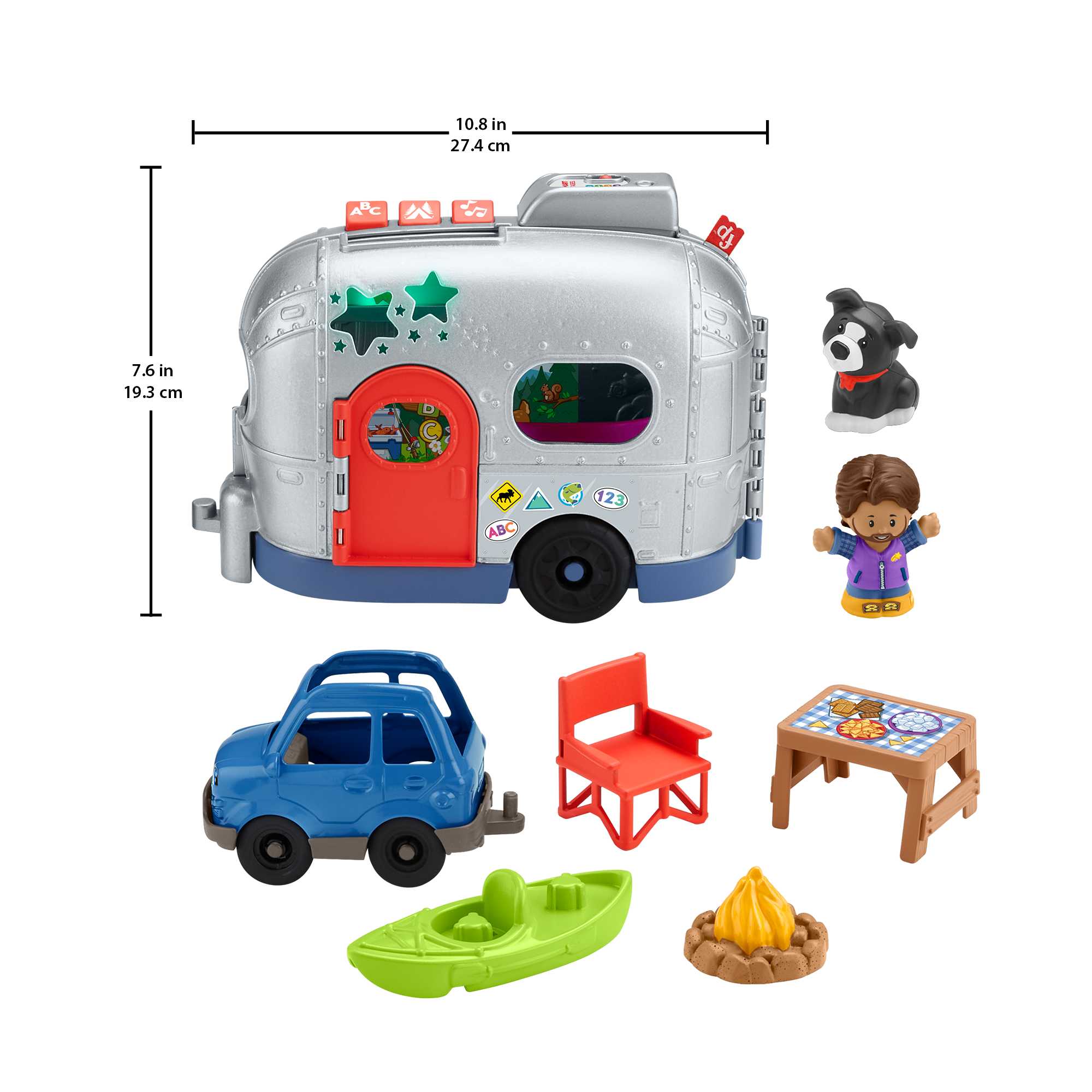 Little People Light-Up Learning Camper Playset - Image 8