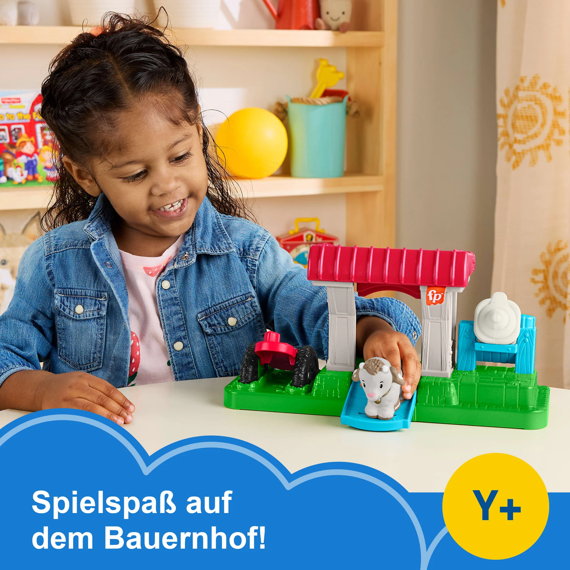 Fisher-Price Little People Spielset Mein Erster Baby-Ziegenhof Für Kleinkinder Mit 3 Teilen - Image 2