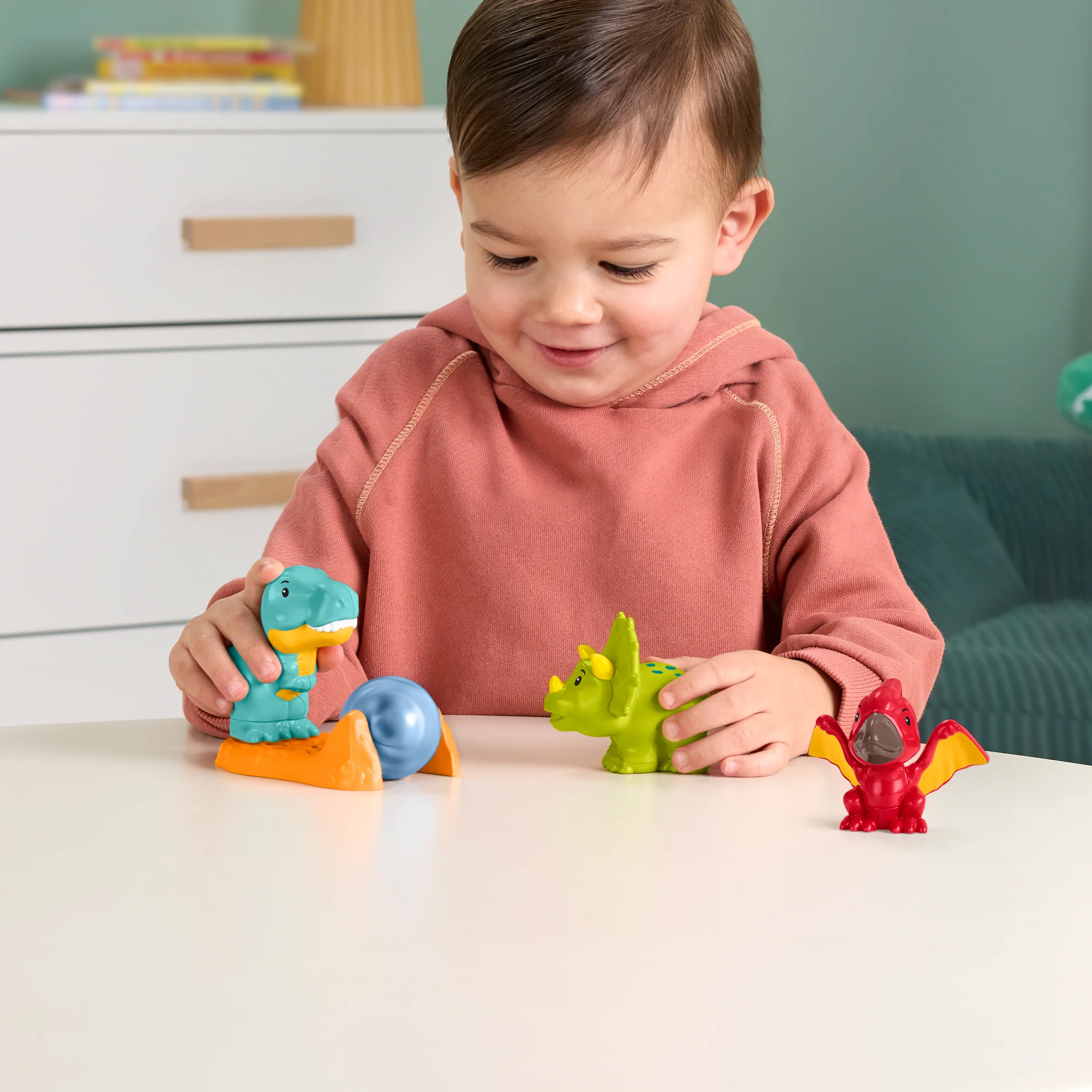 Fisher-Price Little People Kleinkindspielzeug, Meine Ersten Dinos, 4-Teilig - Image 2