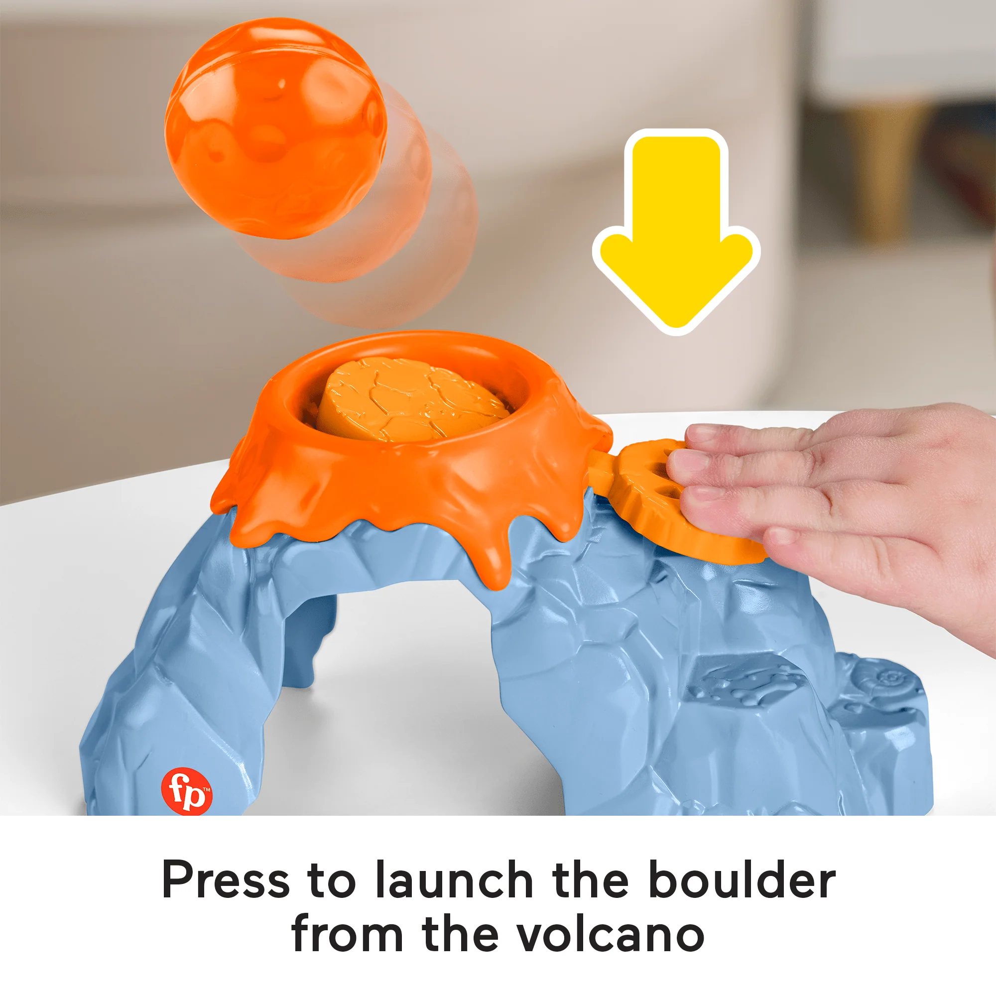 Fisher-Price Little People Spin & Play Dinosaur Playground Toddler Playset, 6 Pieces - Image 3