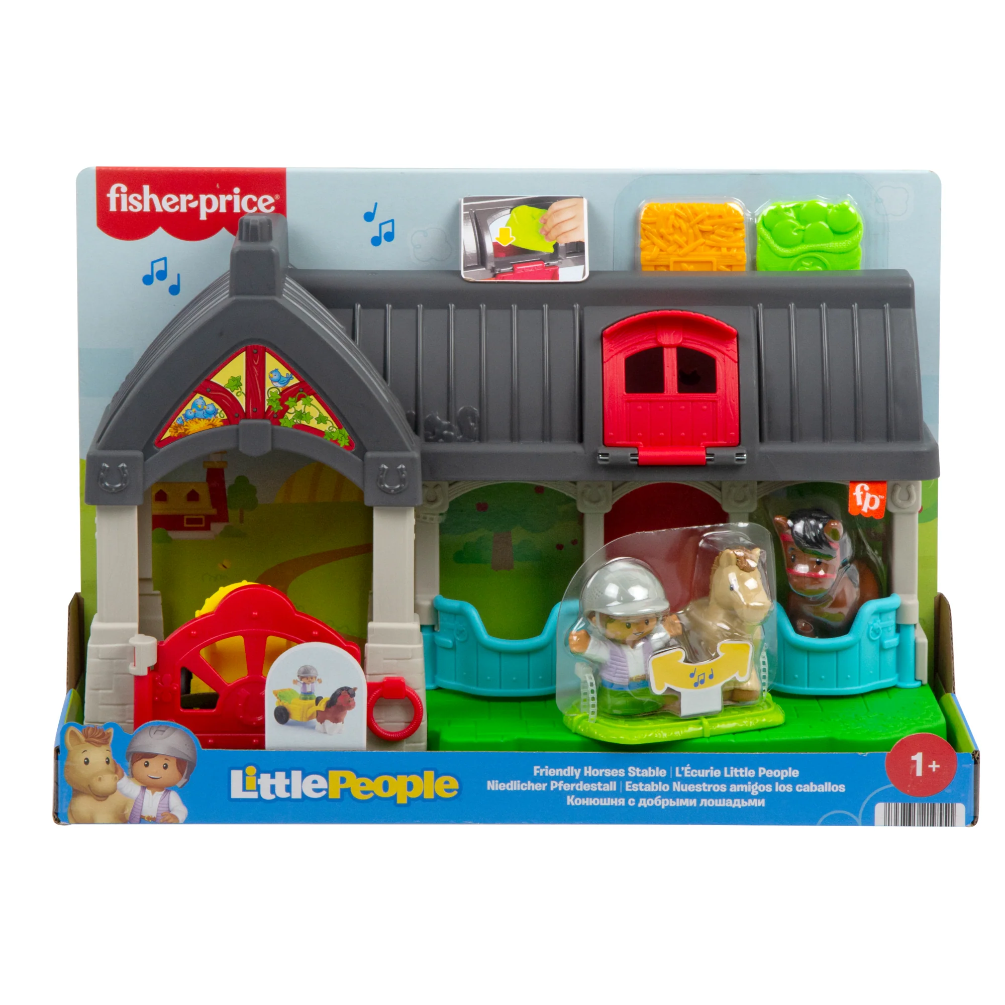 Fisher-Price Little People Stajnia Przyjazne koniki Zestaw z dźwiękiem i figurkami Zabawka dla dzieci - Image 6