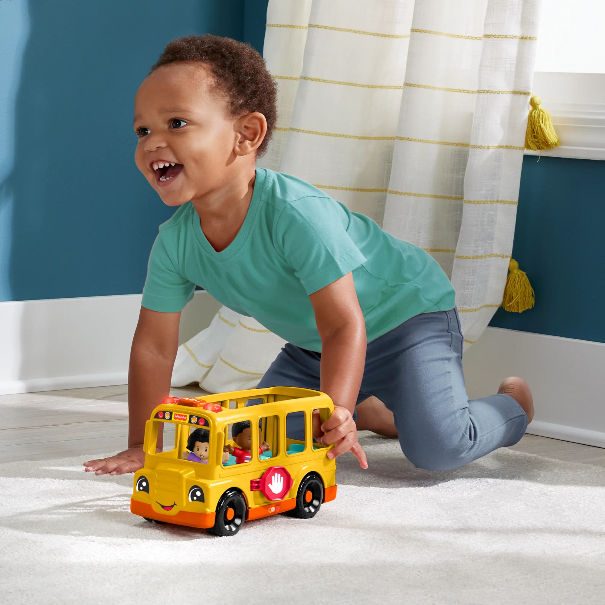 Fisher-Price Little People-Le Bus Scolaire-Véhicule Musical À Pousser - Image 2