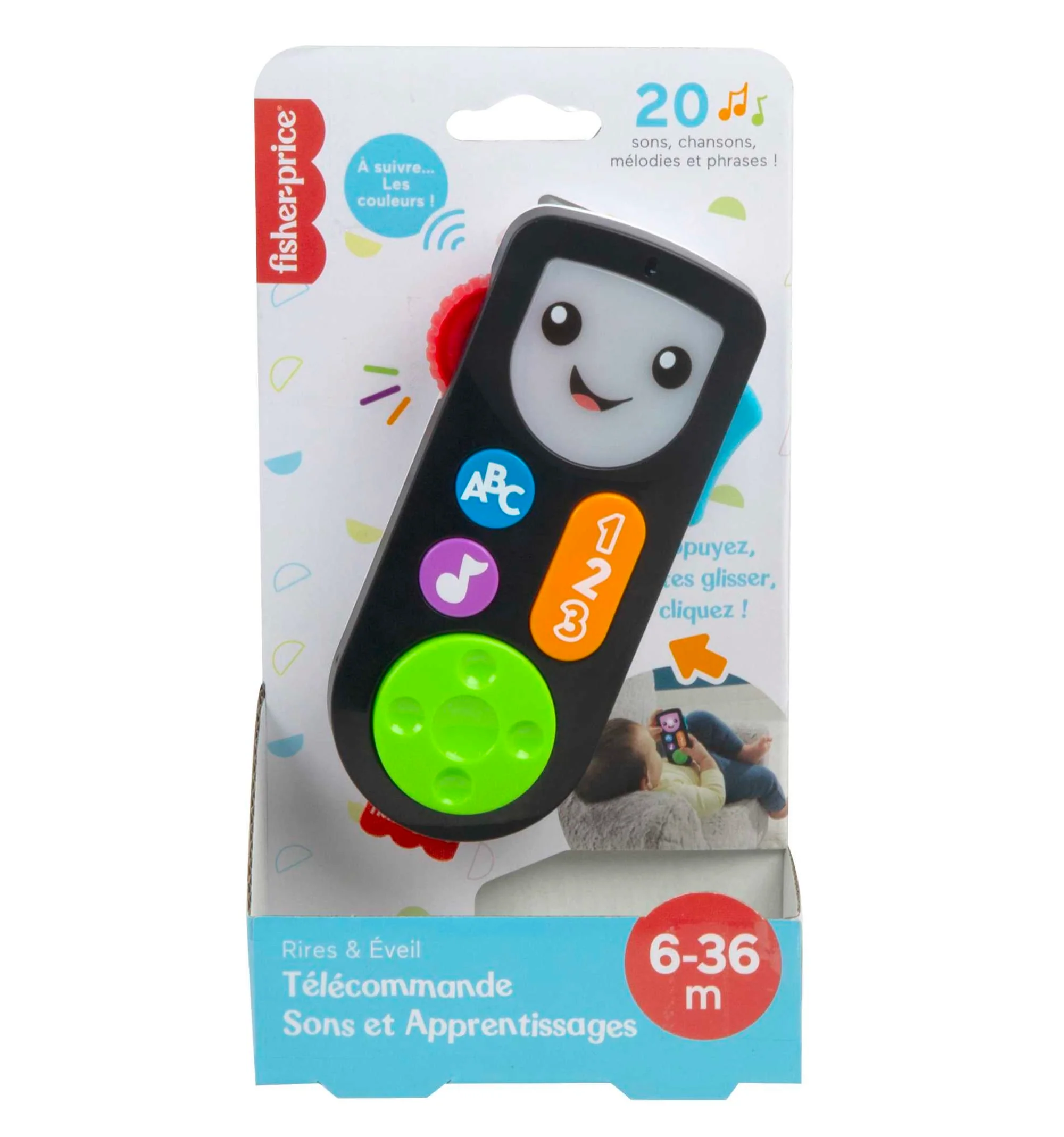 Fisher-Price - Rires & Éveil - Ma Première Télécommande Vf - Jouet D'Éveil - 6 Mois Et + - Image 6