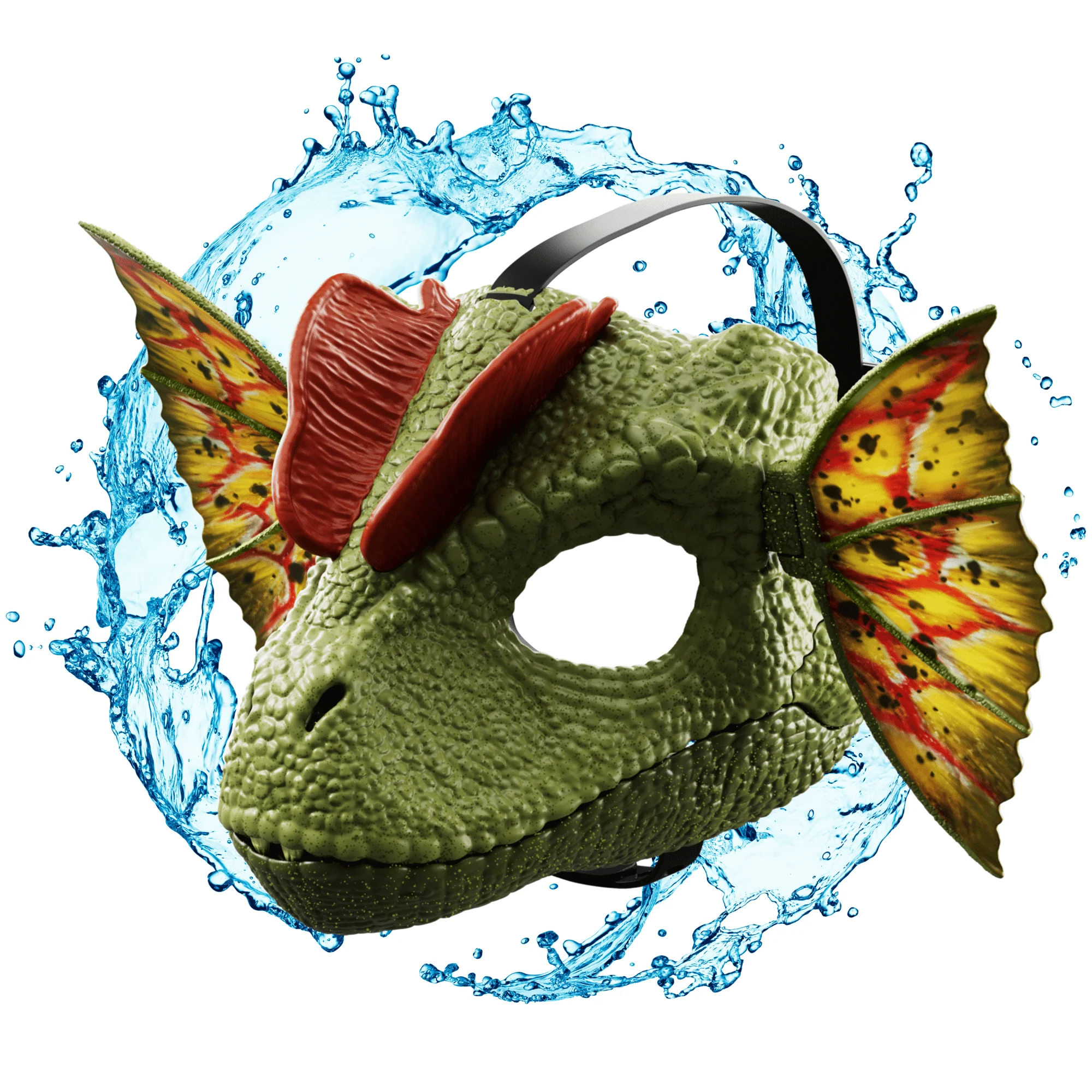 Máscara De Dilofosaurio Lanzamiento Venenoso De Jurassic World, Juego De Rol Con Sonido Y Función De Disparo De Agua, Crestas - Image 4