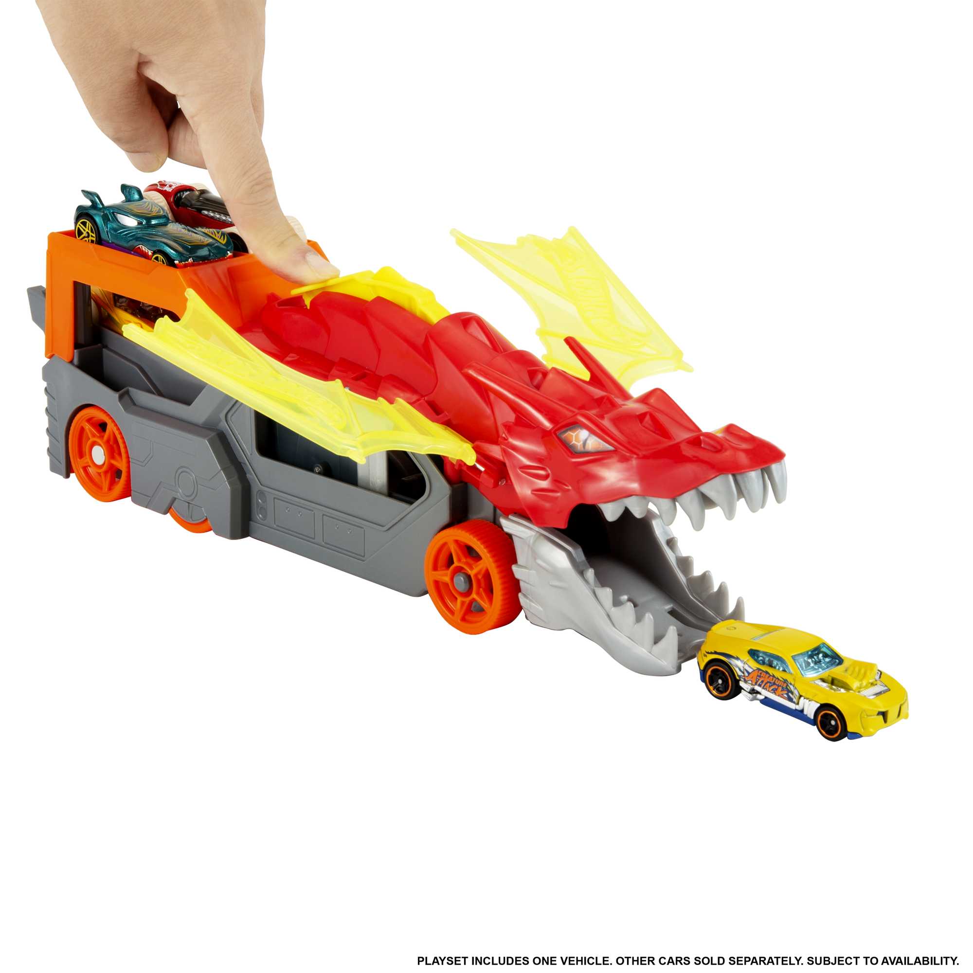 Грузовик Hot Wheels Разъяренный Дракон с хранилищем для машинок - Image 5