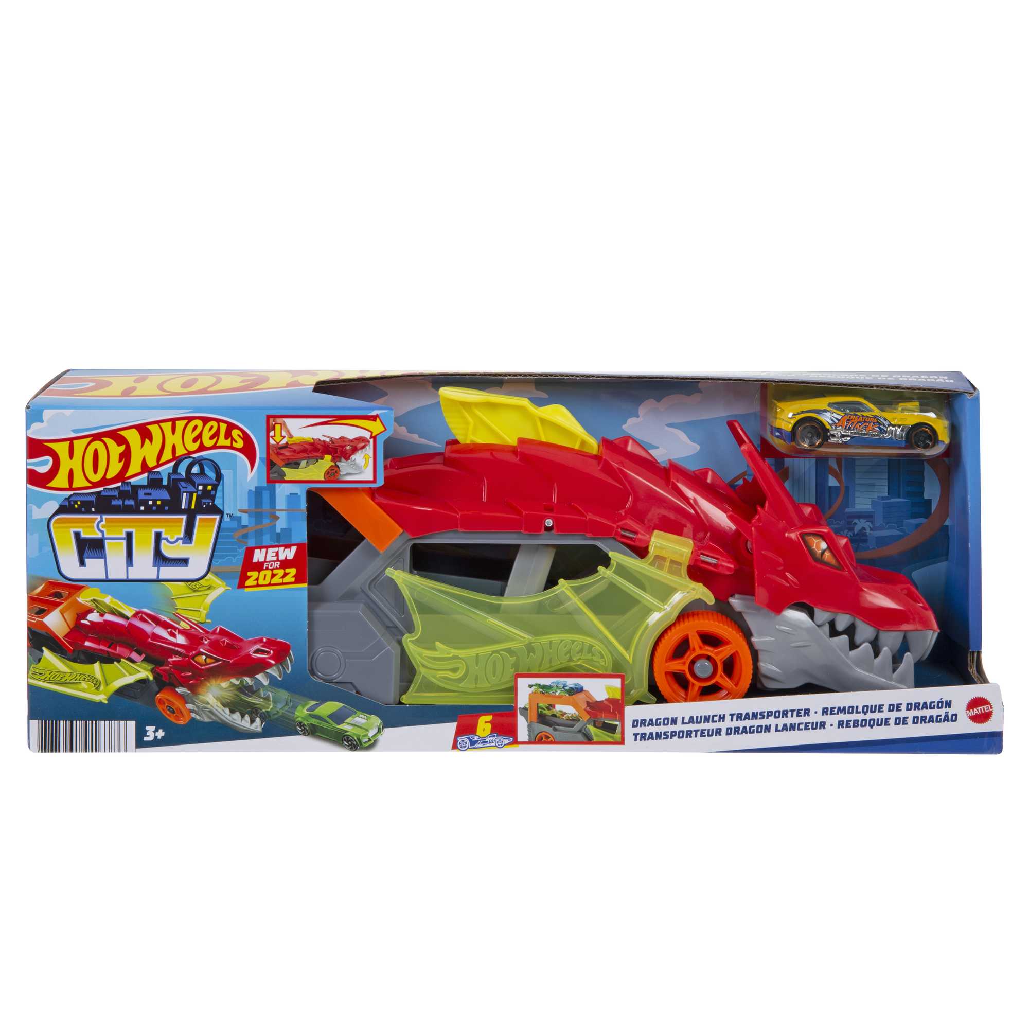 Грузовик Hot Wheels Разъяренный Дракон с хранилищем для машинок - Image 6