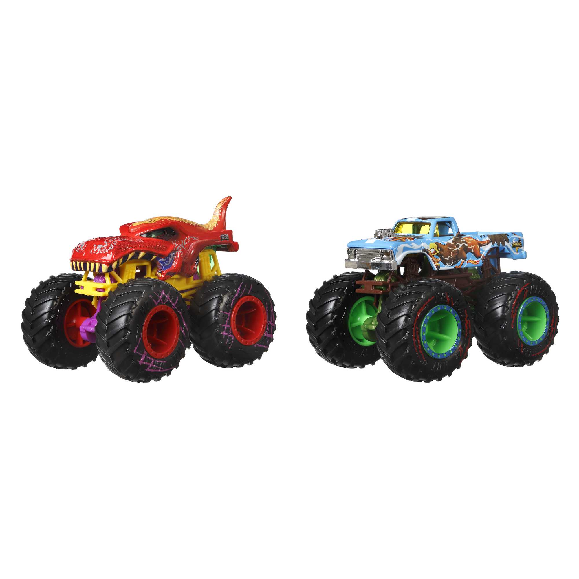 Набор машинок Hot Wheels коллекционные Монстр-трак Драка банд 2шт в ассортименте - Image 2