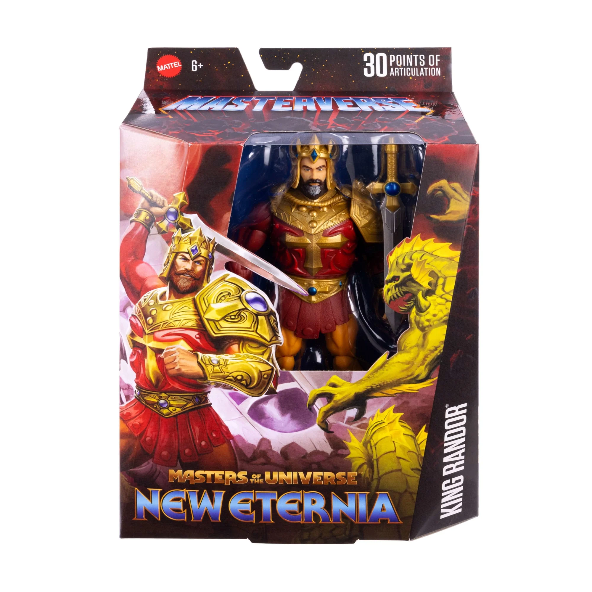 Masters Of The Universe Masterverse New Eternia König Randor MOTU-Actionfigur-Spielzeug, 30 Bewegungspunkte - Image 2