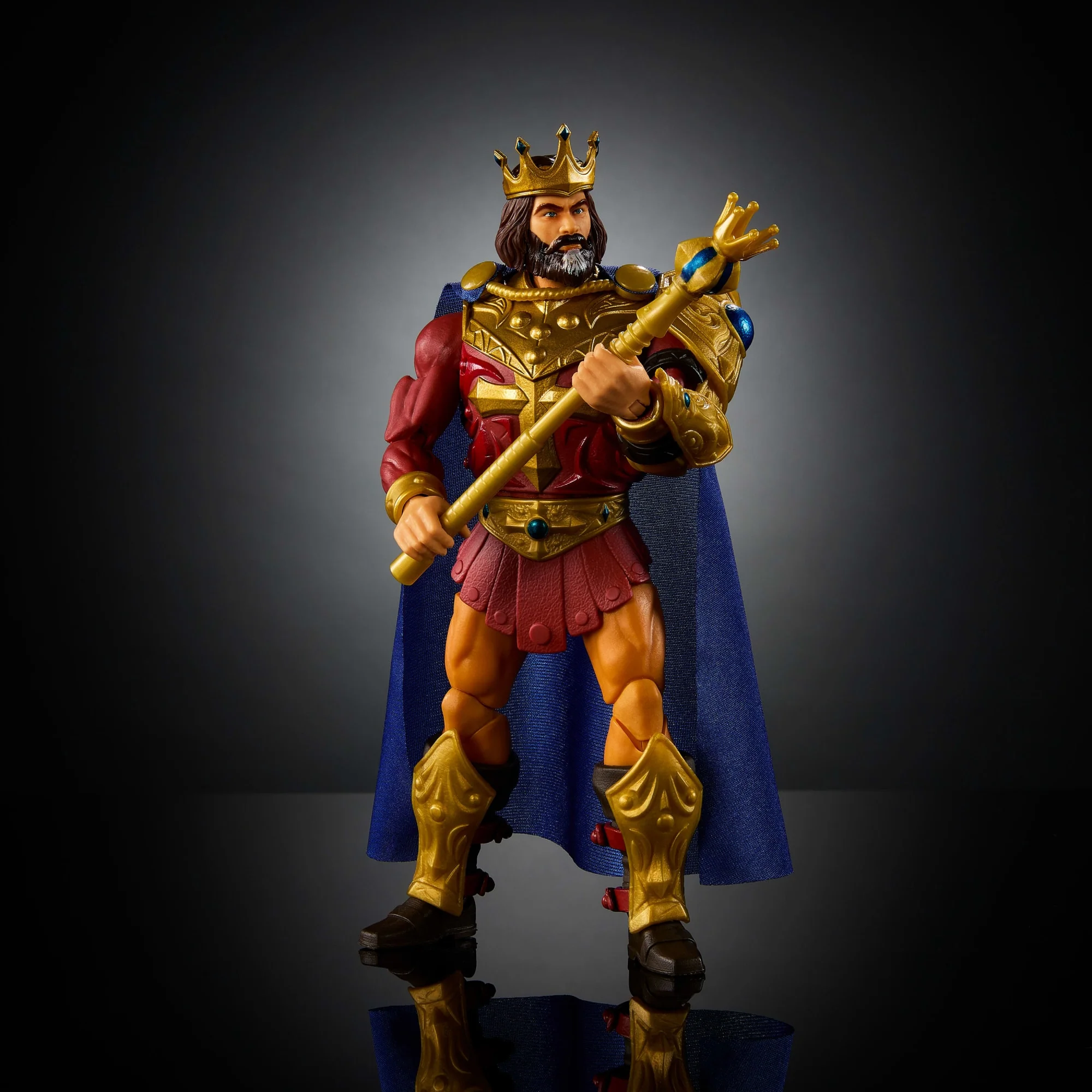 Masters Of The Universe Masterverse New Eternia König Randor MOTU-Actionfigur-Spielzeug, 30 Bewegungspunkte - Image 4